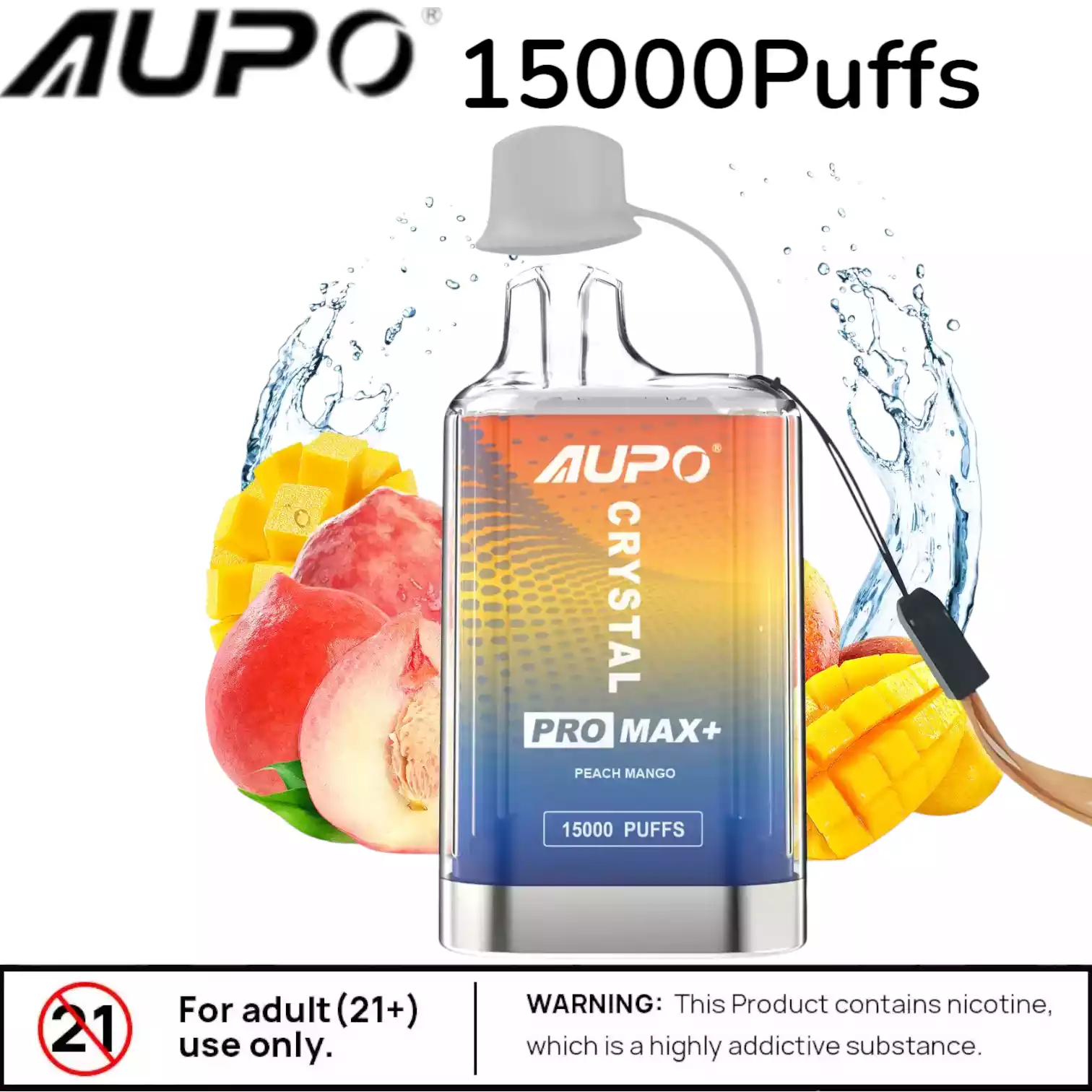 AUPO G07A 15000 Puffs Vape 20ml Liquid & USB-C Einweggerät
