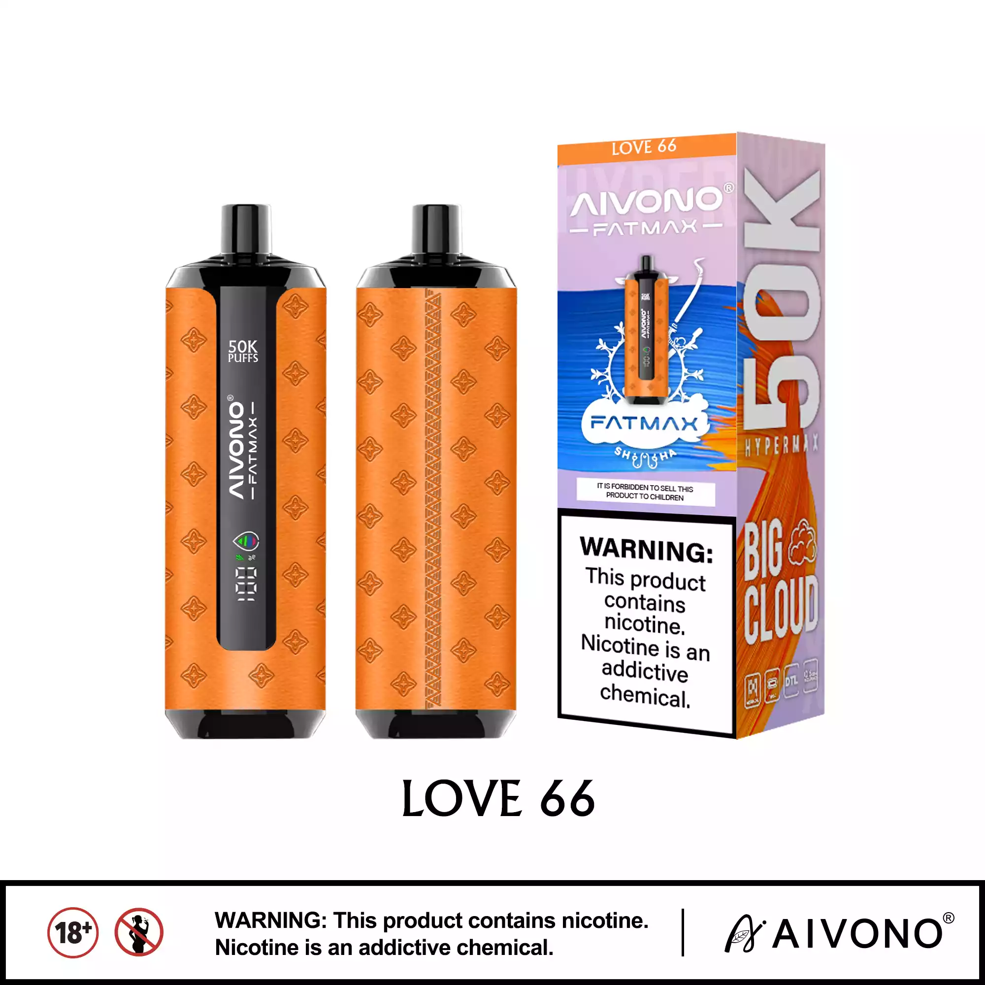 Aivono AIM FATMAX 50000 Puffs 50K Züge Mesh-Coil 30ml E-Liquid