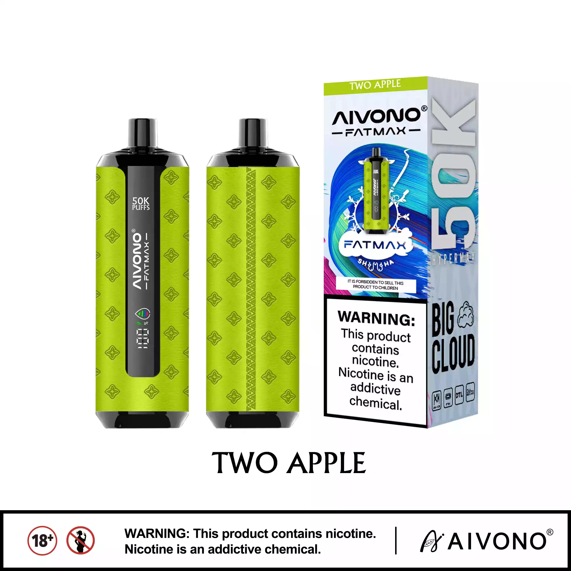 Aivono AIM FATMAX 50000 Puffs 50K Züge Mesh-Coil 30ml E-Liquid
