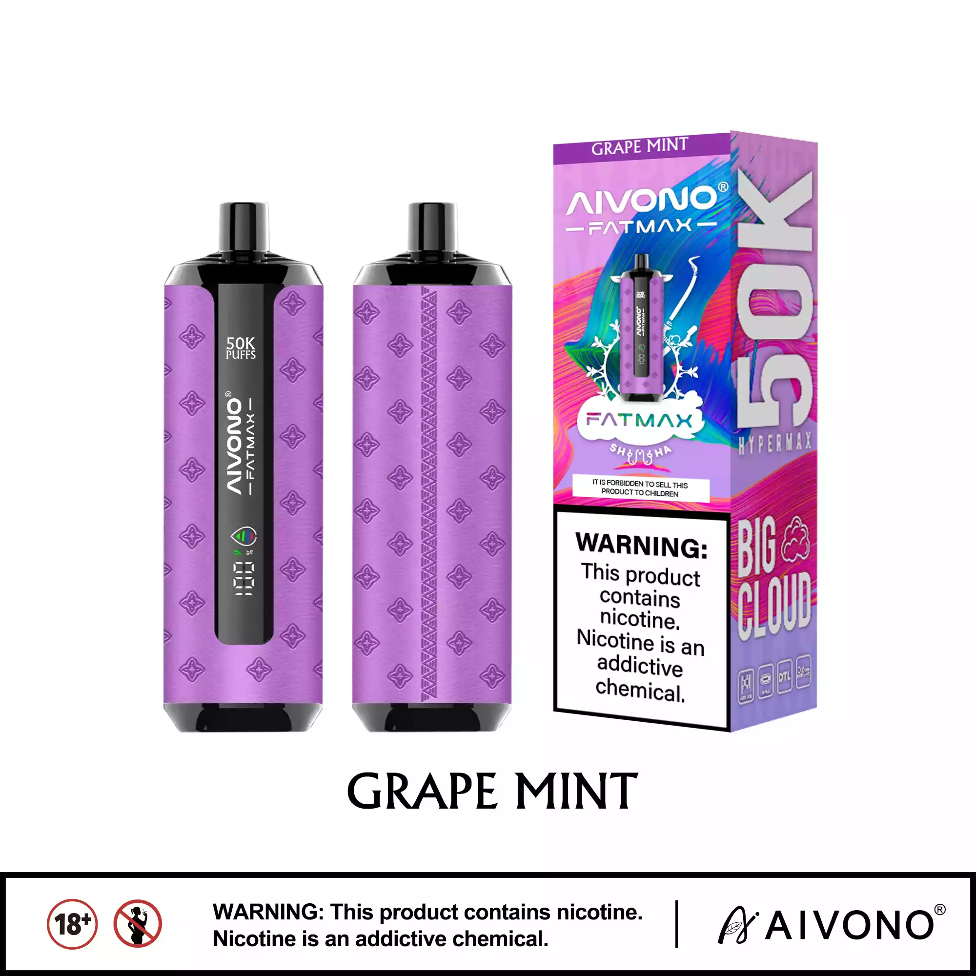 Aivono AIM FATMAX 50000 Puffs 50K Züge Mesh-Coil 30ml E-Liquid