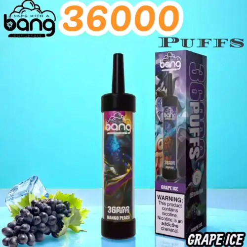 BANG 36000 Puffs DTL Shisha Langlebiger Einweg-Vape mit 12 Aromen