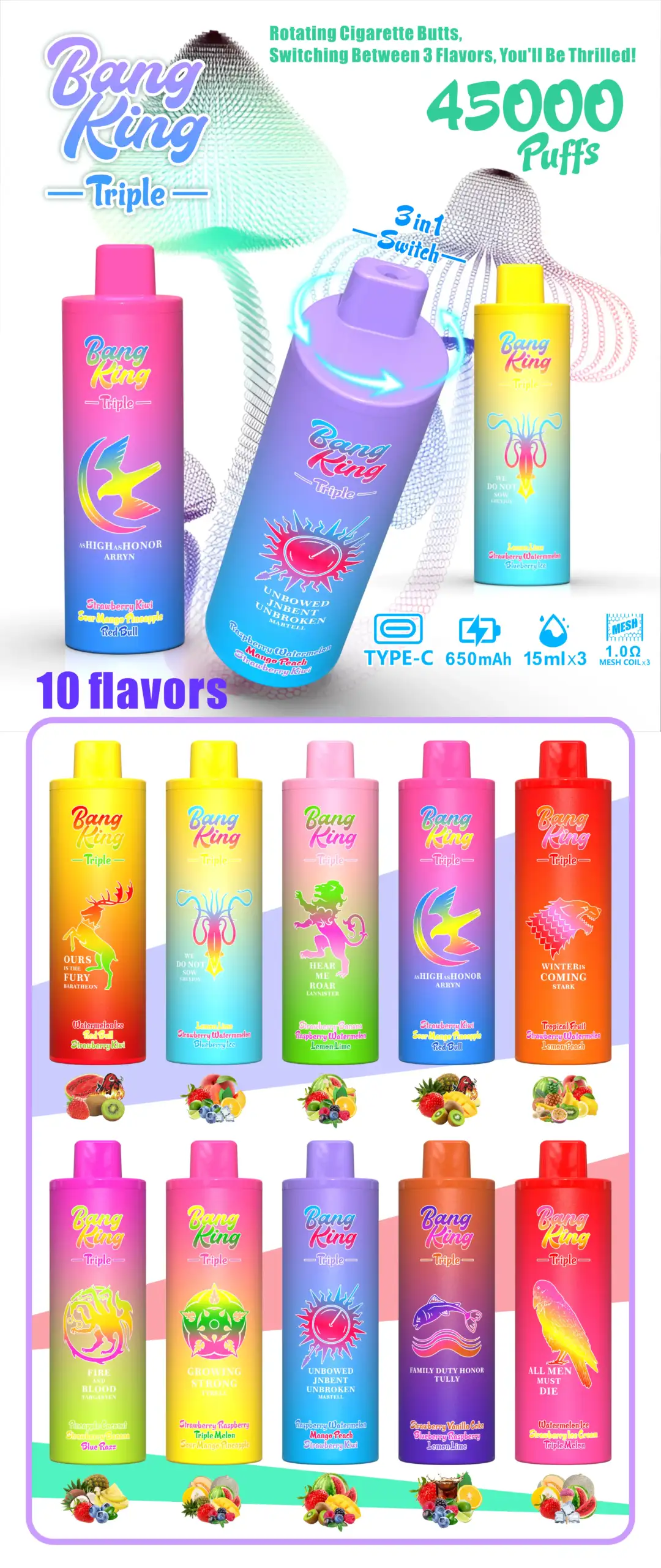 BANG KING 45000 Puffs BK45 Ultimatives Vaping-Erlebnis mit 45.000 Zügen – Bild 5