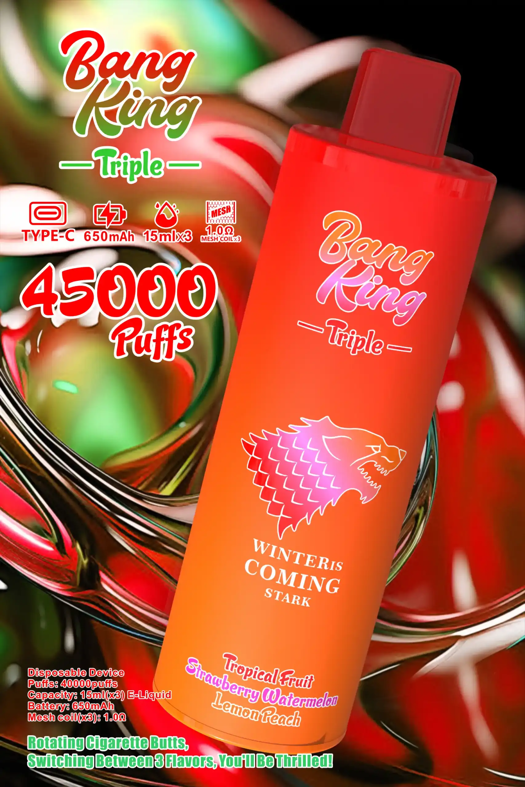 BANG KING 45000 Puffs BK45 Ultimatives Vaping-Erlebnis mit 45.000 Zügen