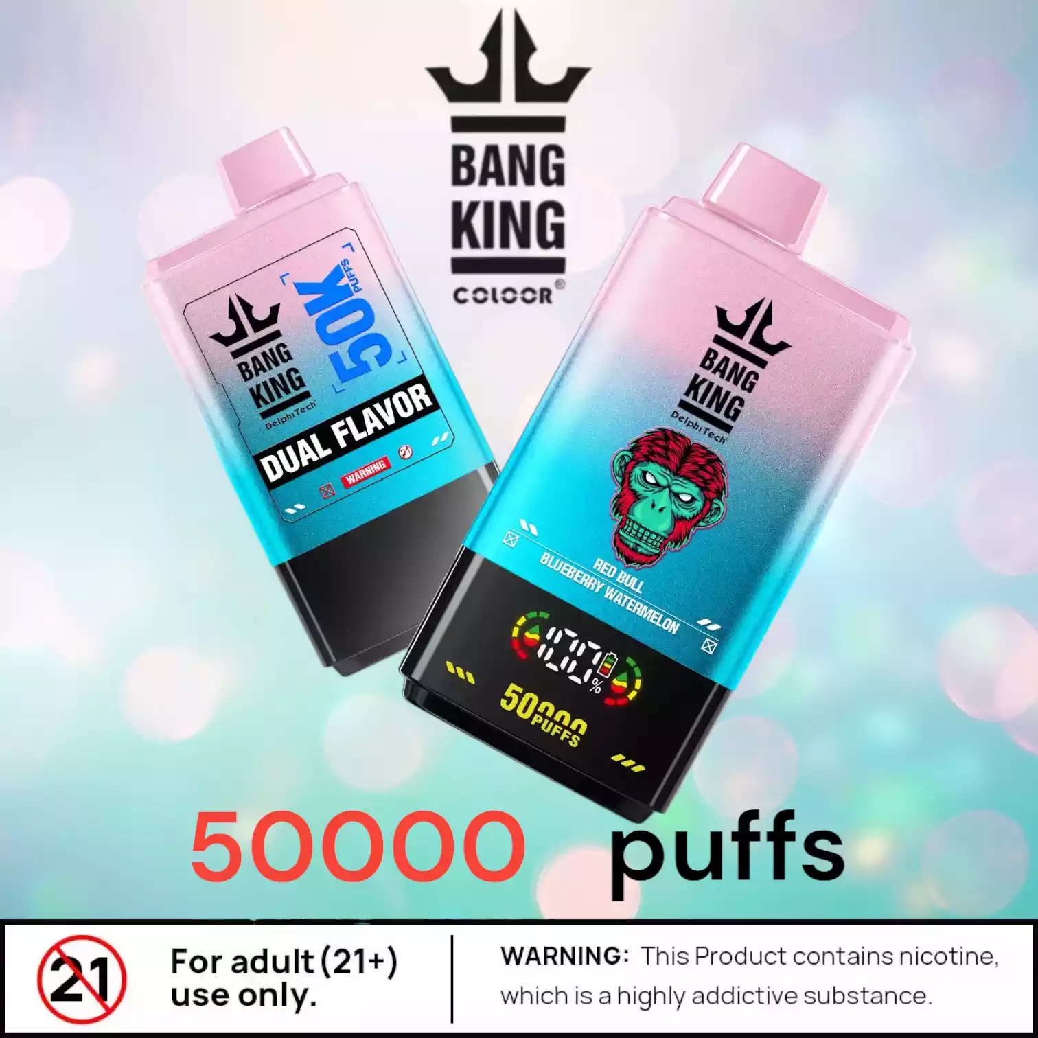 BANG KING 50000 Puffs BK50 Langlebiger Einweg-Vape mit Top-Aromen
