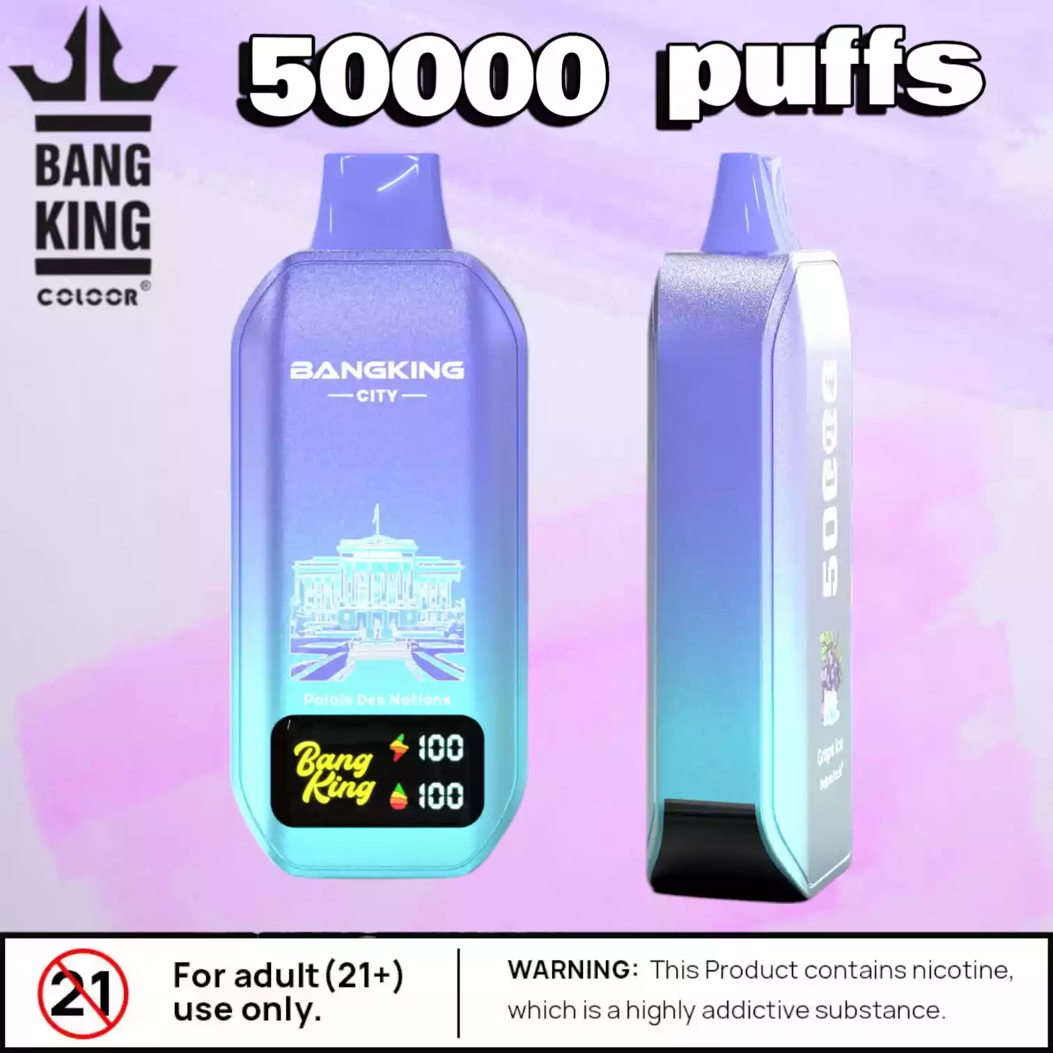 BANG KING 50000 Puffs CITY BK5 CT Langlebig Vielseitig & Aromatisch