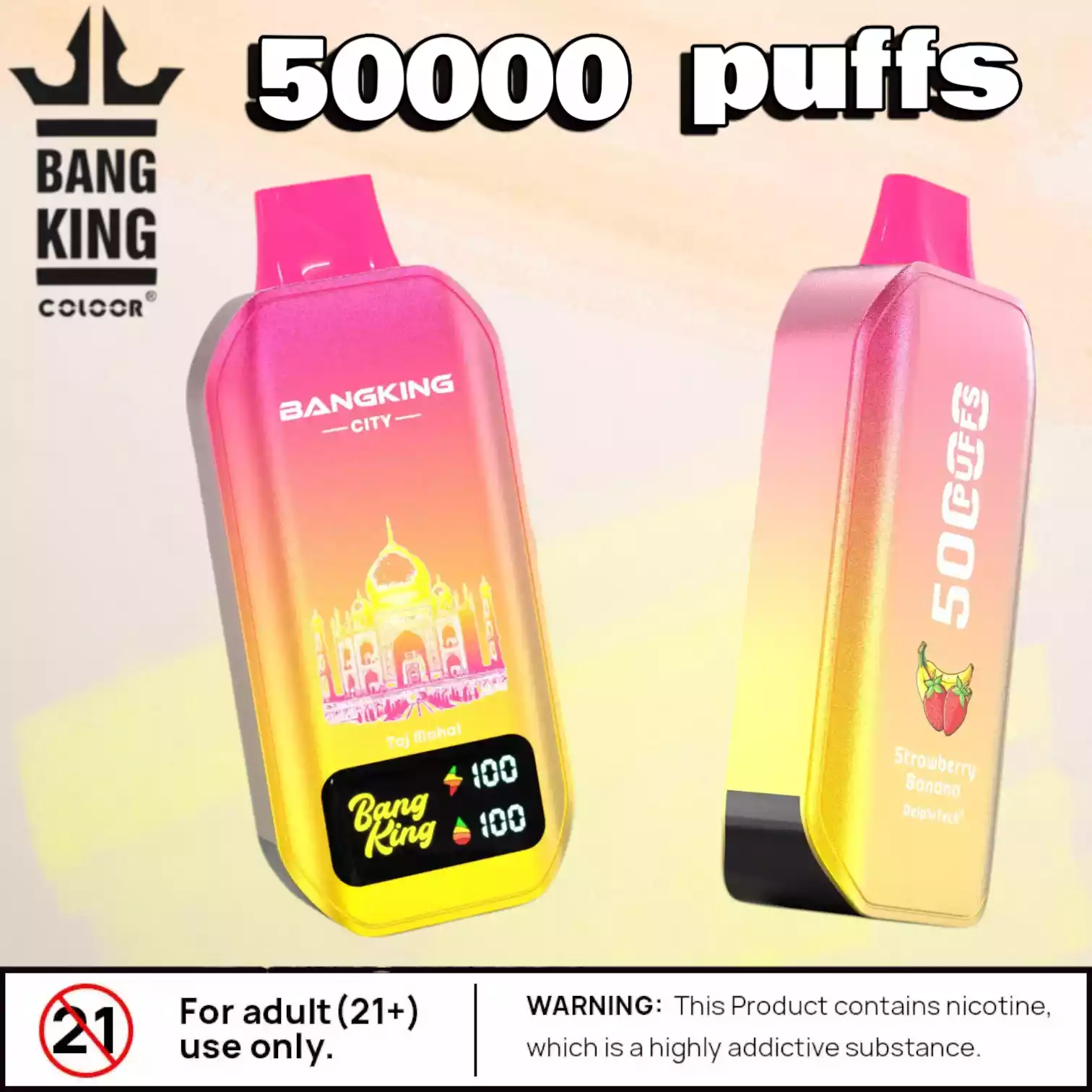 BANG KING 50000 Puffs CITY BK5 CT Langlebig Vielseitig & Aromatisch