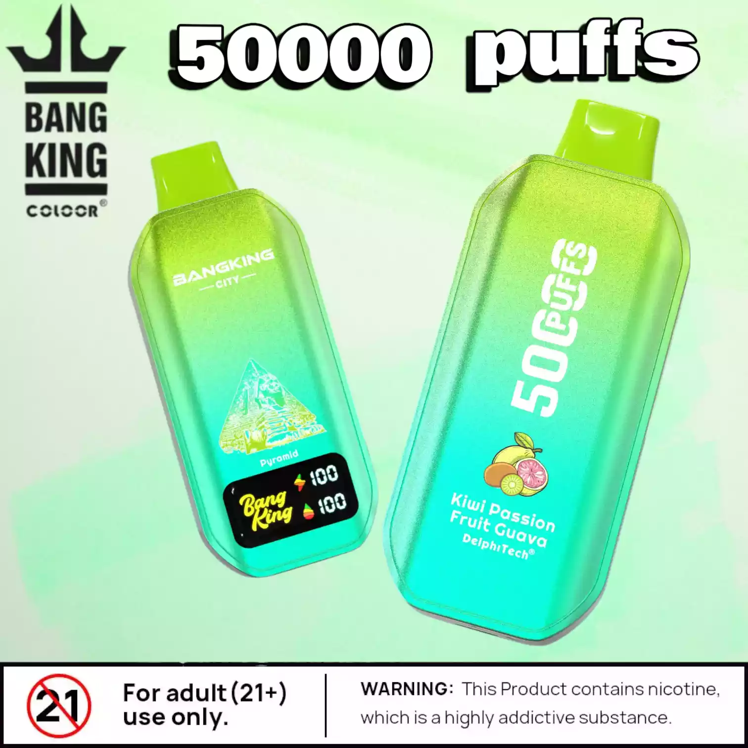 BANG KING 50000 Puffs CITY BK5 CT Langlebig Vielseitig & Aromatisch