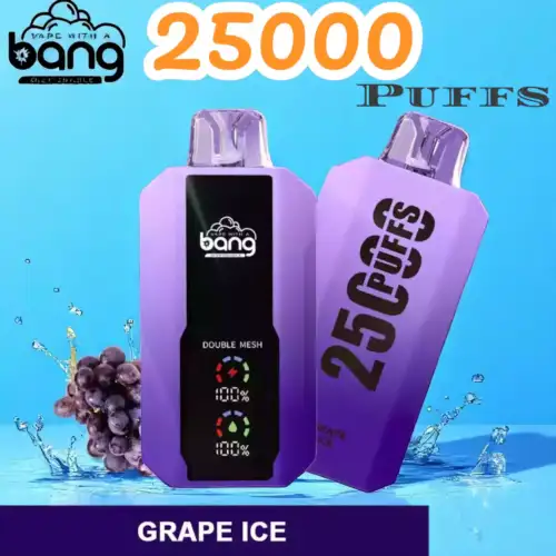 Bang 25000 Puffs Full Screen Langlebiger Einweg-Vape mit 12 Aromen