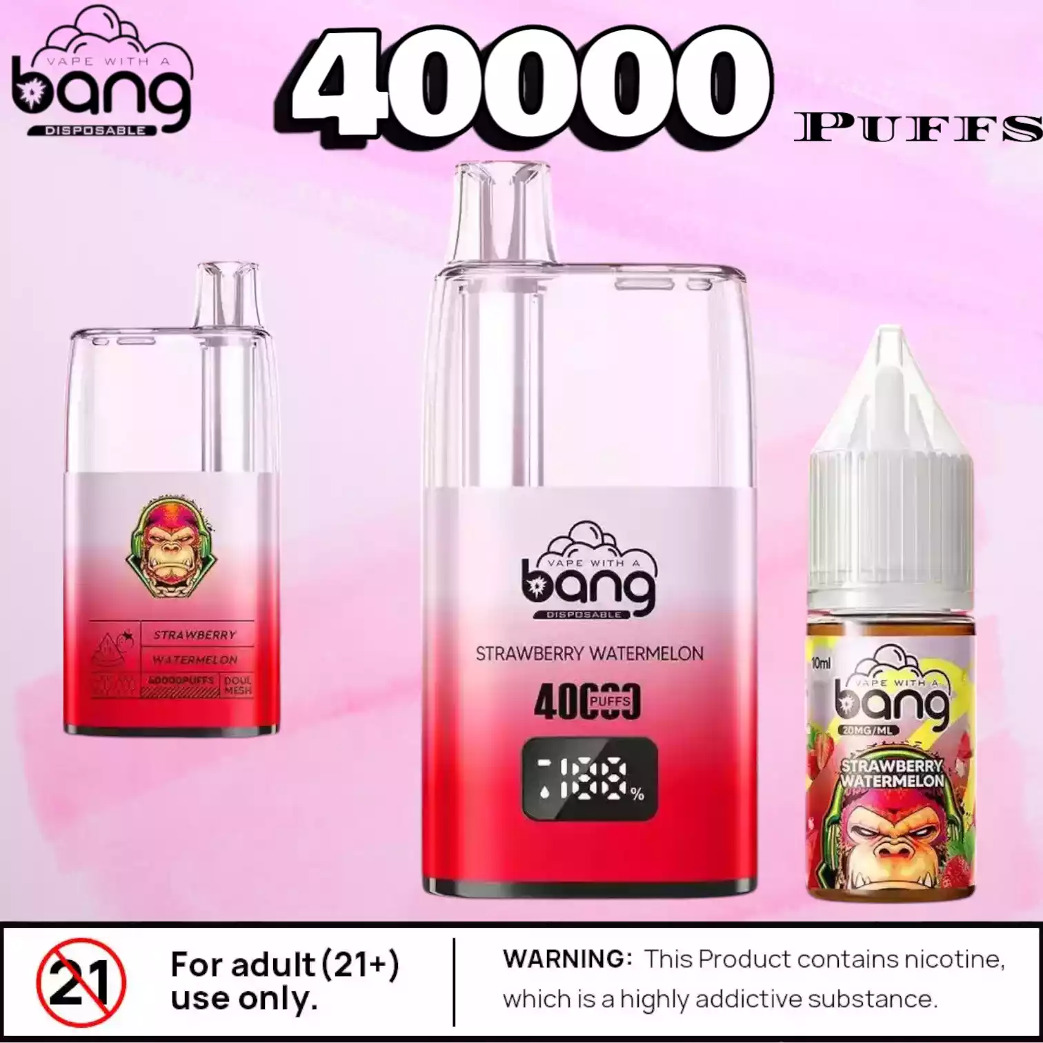 Bang 40000 Puffs B40S Langlebiger Vape mit 40.000 Zügen