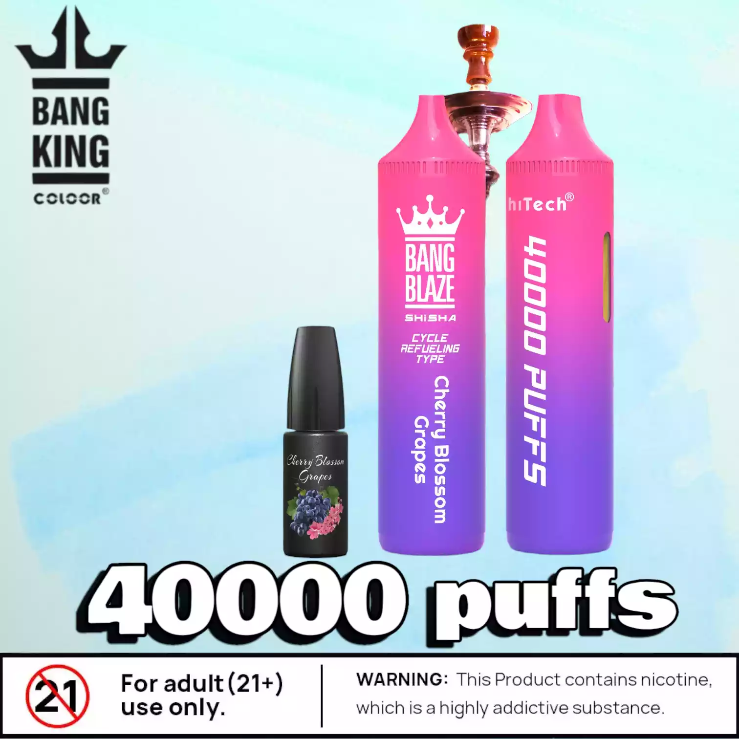 Bang Blaze 40000 Puffs Langlebiger Vape mit 12 Geschmacksrichtungen