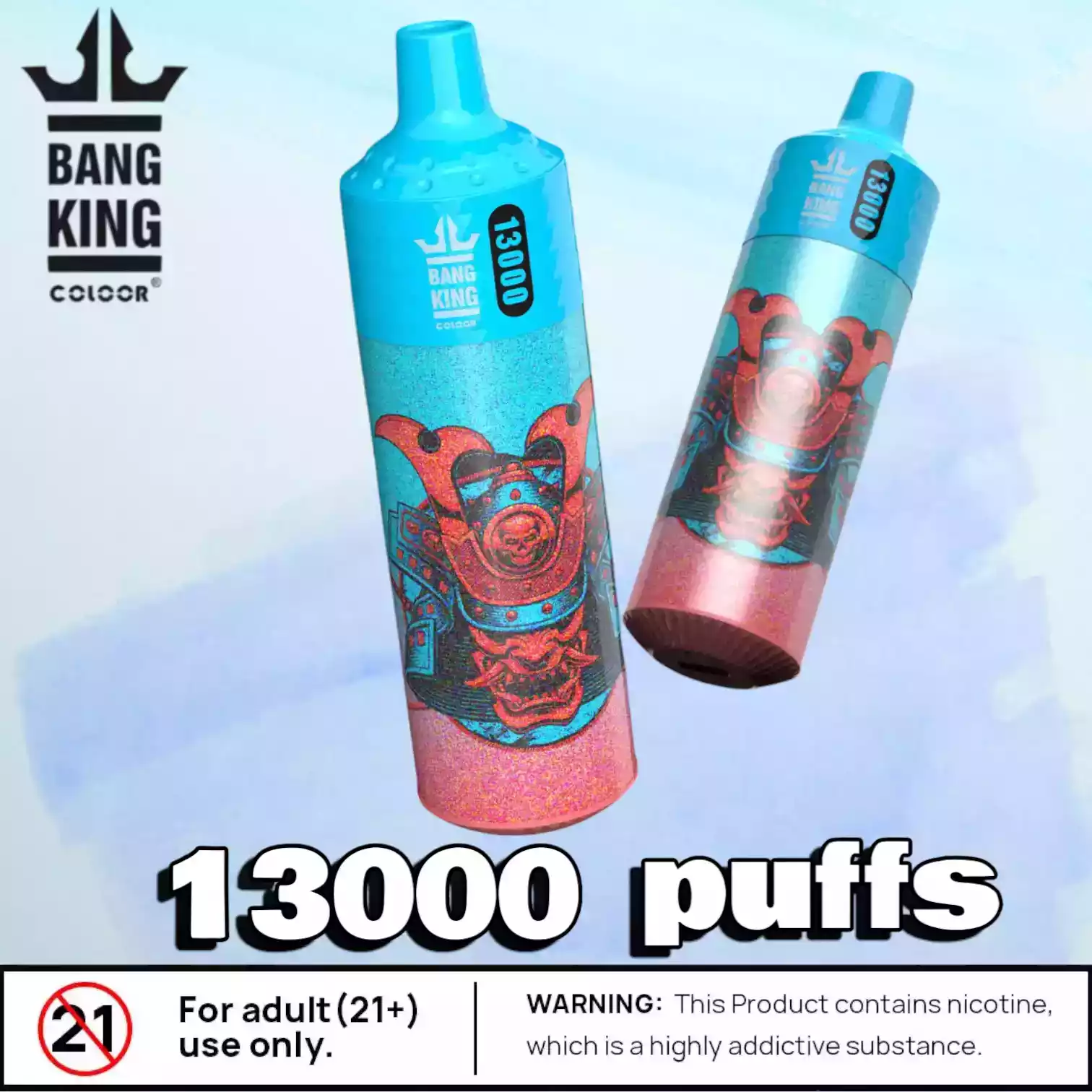 Bang King 13000 Puffs B13K Langanhaltende E-Zigarette mit 23ml Liquid