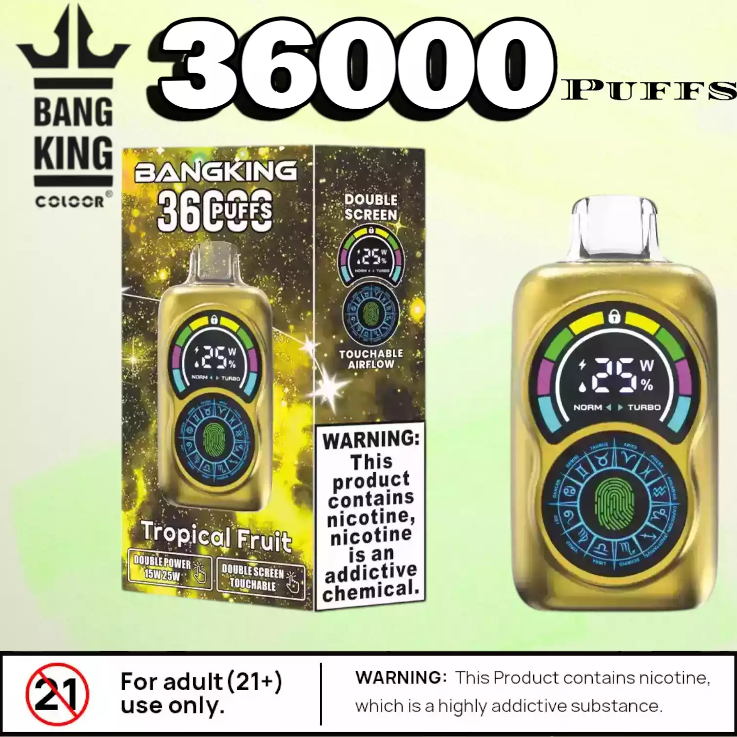 Bang King 36000 Puffs Langlebiger Vape mit 30ml E-Liquid