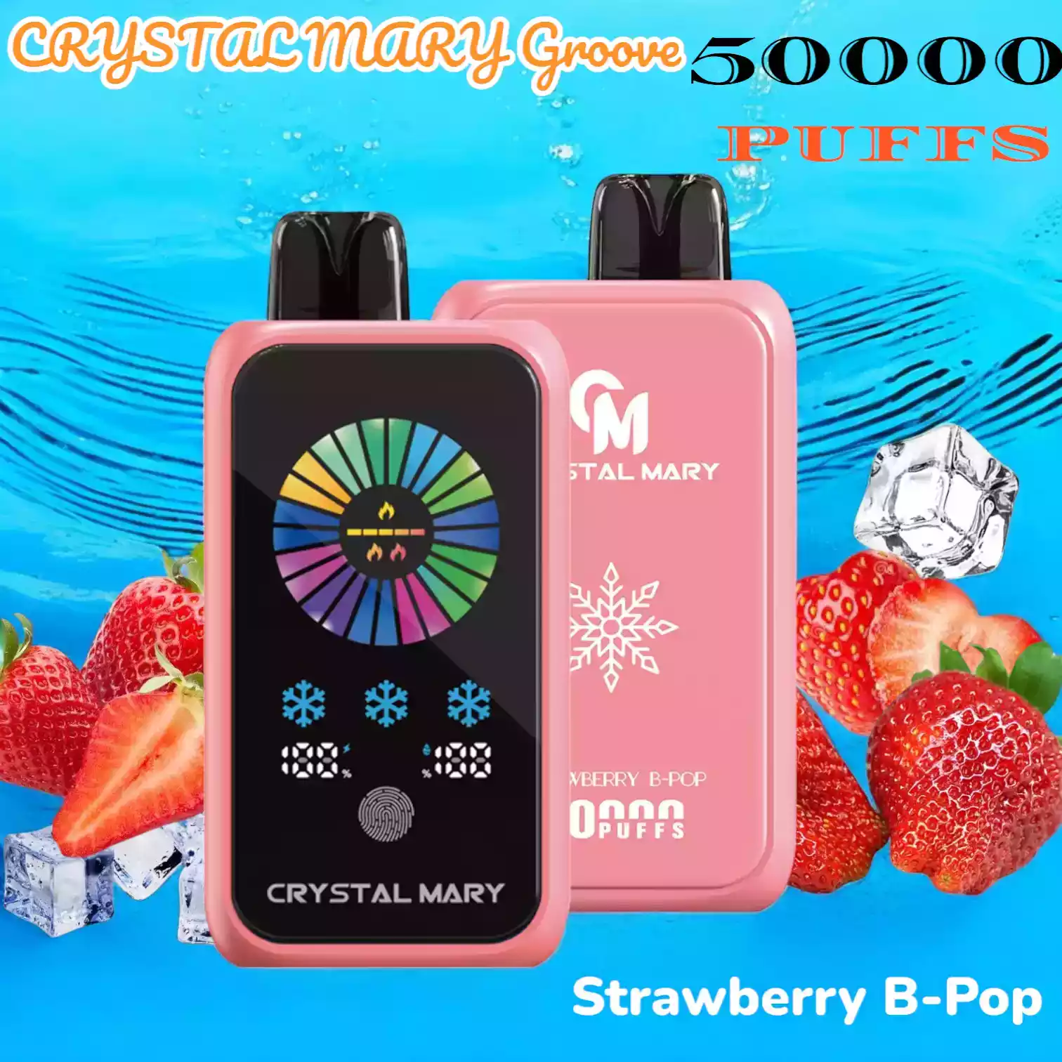 CRYSTAL MARY Groove 50000 PUFFS 50K Züge Dual Mesh Coil anpassbar