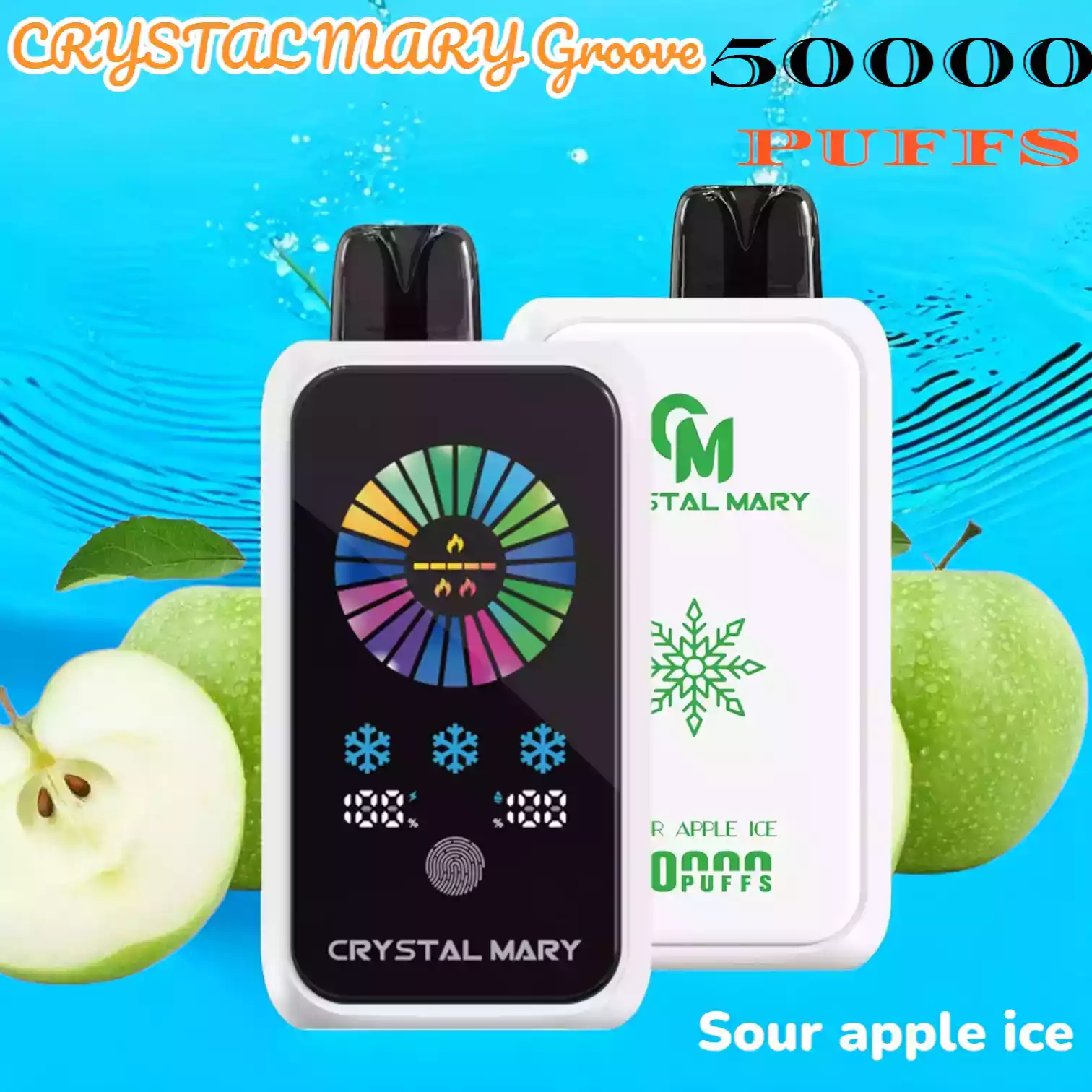 CRYSTAL MARY Groove 50000 PUFFS 50K Züge Dual Mesh Coil anpassbarCRYSTAL MARY Groove 50000 PUFFS 50K Züge Dual Mesh Coil anpassbar