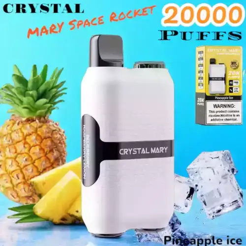 CRYSTAL MARY Space Rocket 20000 Puffs 20K Züge Dual Mesh Coil