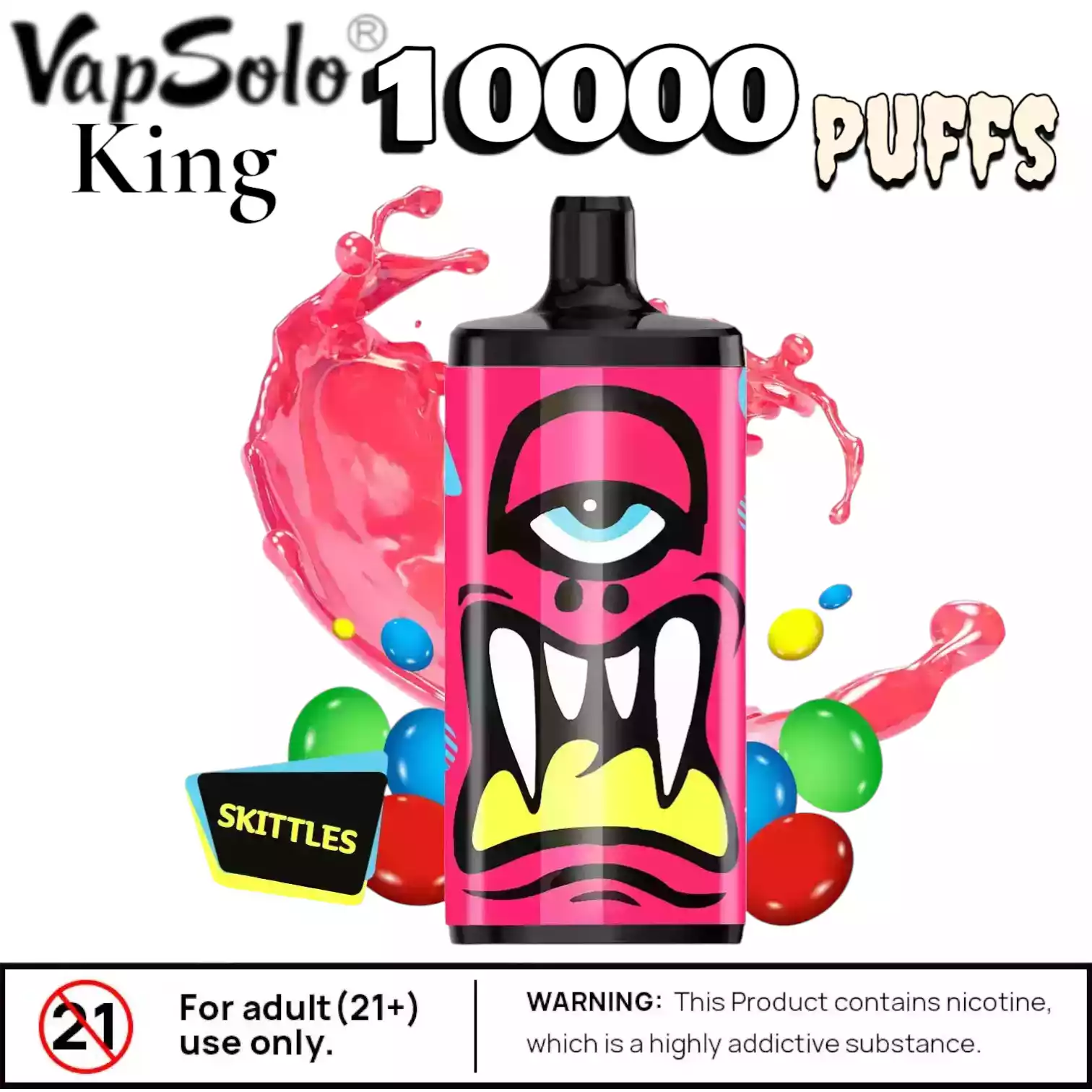 vapsolo King 10000 Puffs Langanhaltender Einweg-Vape mit 20ml