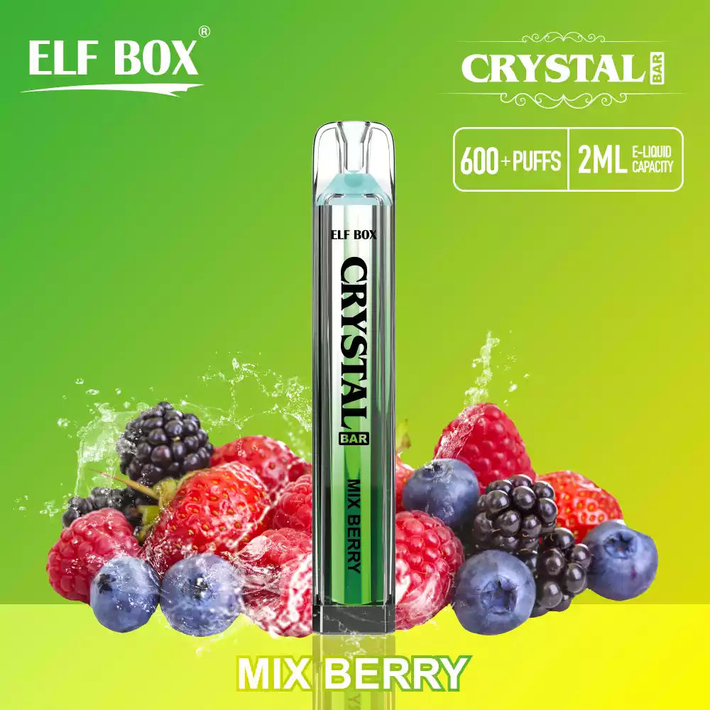 ELF BOX CRYSTAL BAR 600 Puffs Kompakt und aromatisch für unterwegs
