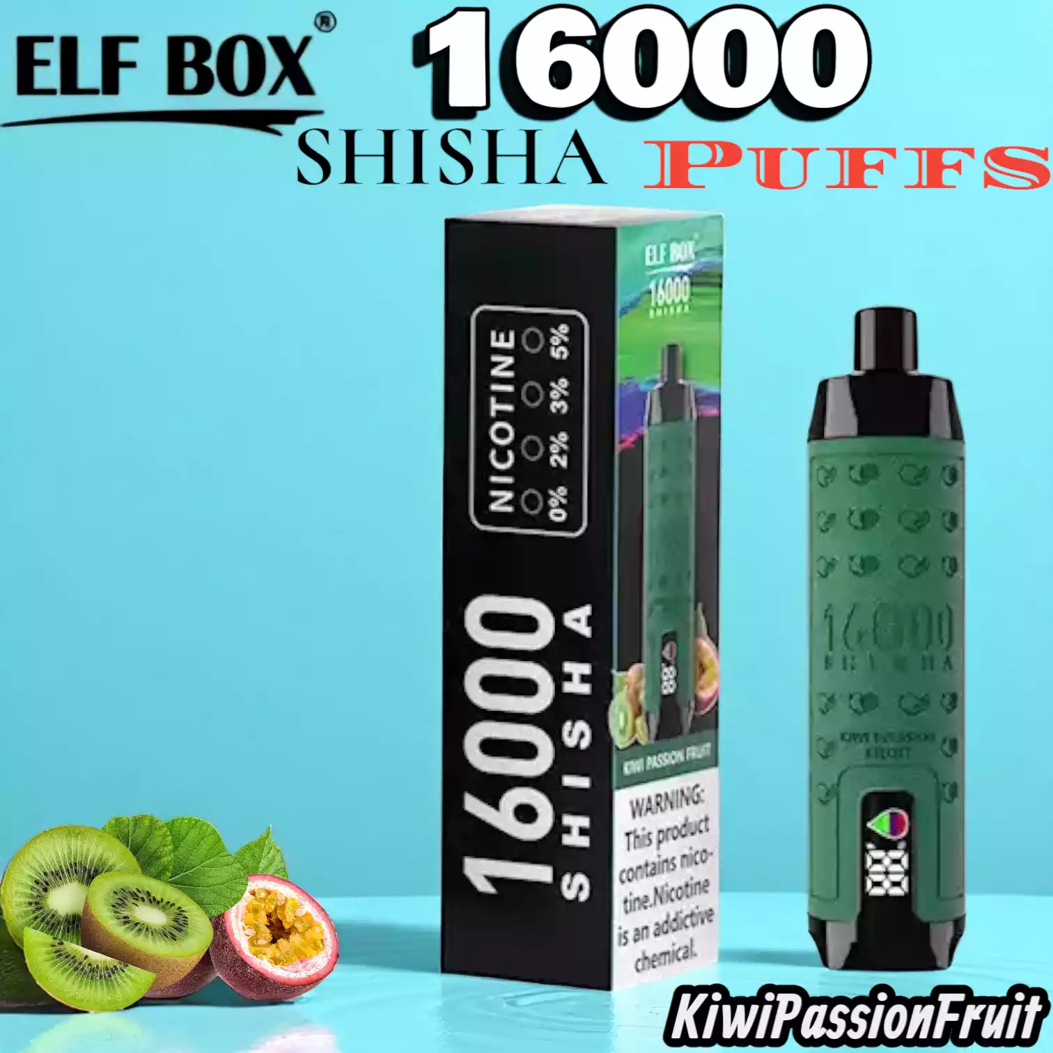 ELF BOX SHI SHA 16000 Puffs Langanhaltender Genuss mit 12 Geschmacksrichtungen
