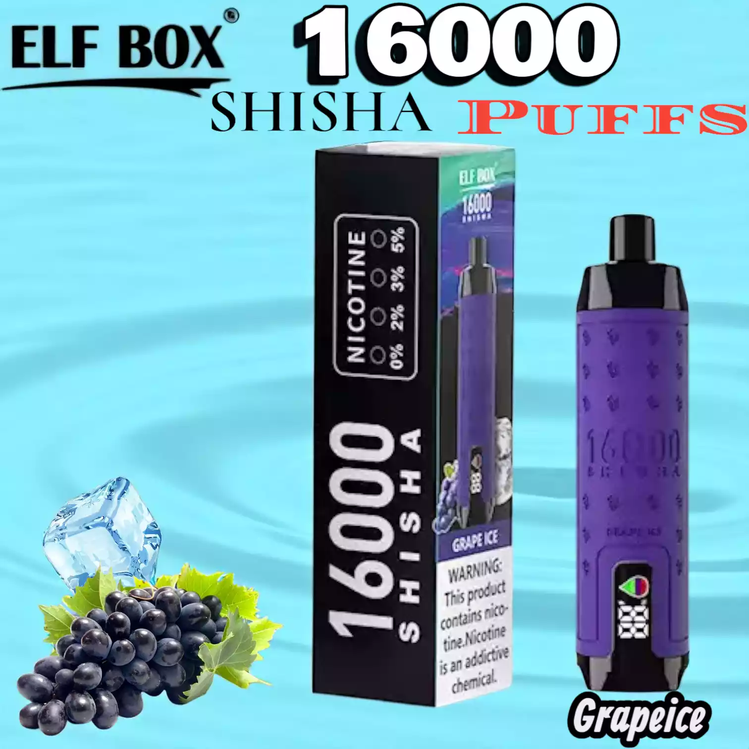 ELF BOX SHI SHA 16000 Puffs Langanhaltender Genuss mit 12 Geschmacksrichtungen
