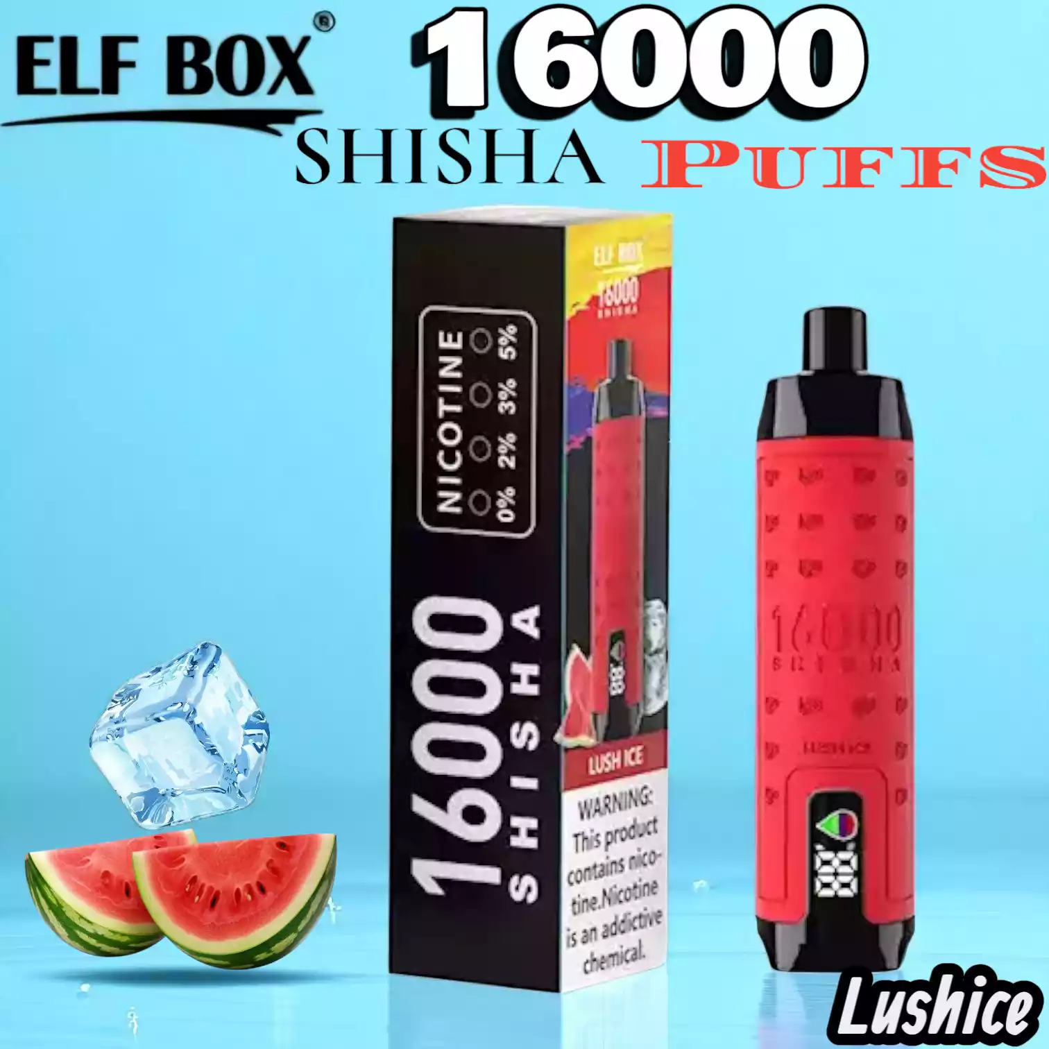 ELF BOX SHI SHA 16000 Puffs Langanhaltender Genuss mit 12 Geschmacksrichtungen