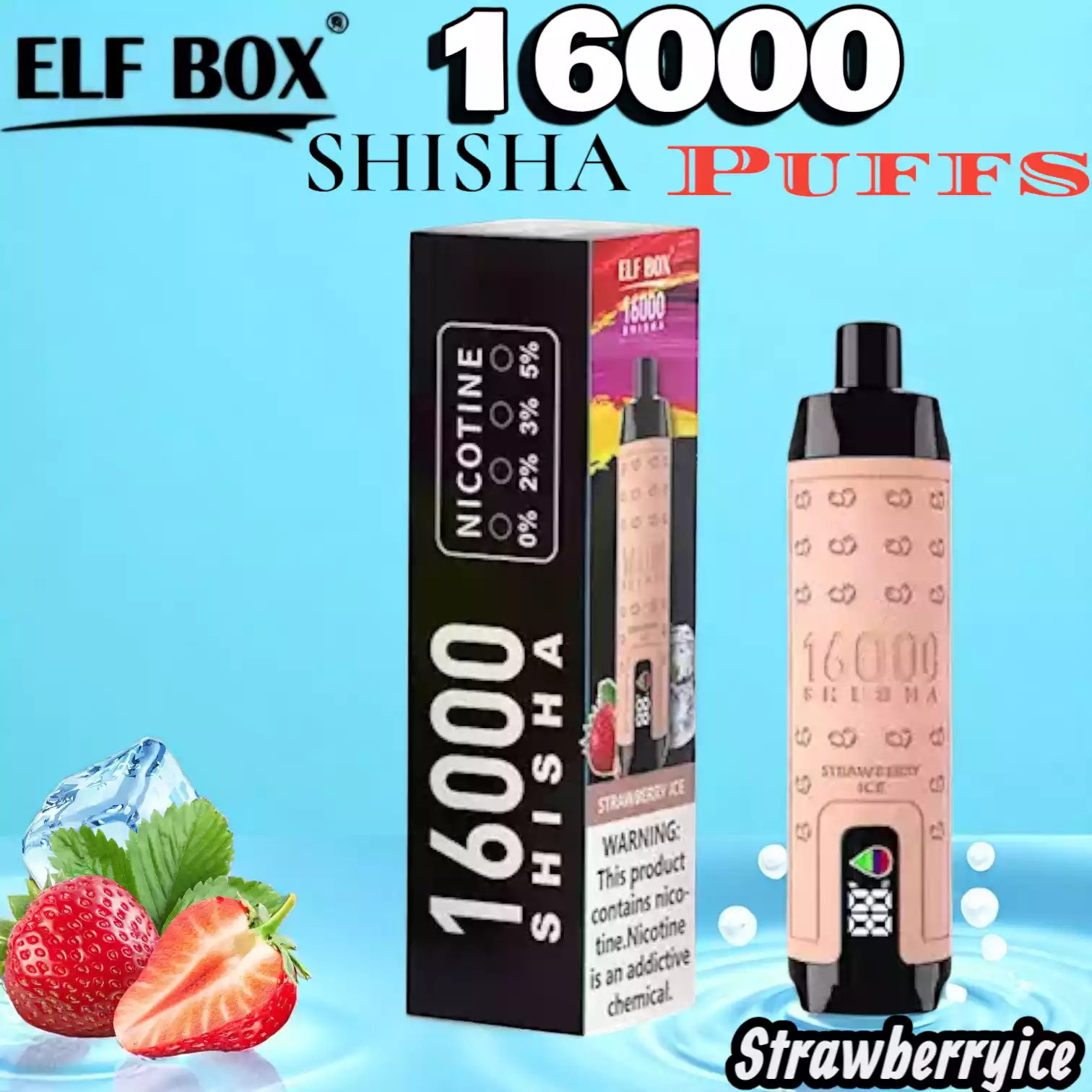 ELF BOX SHI SHA 16000 Puffs Langanhaltender Genuss mit 12 Geschmacksrichtungen