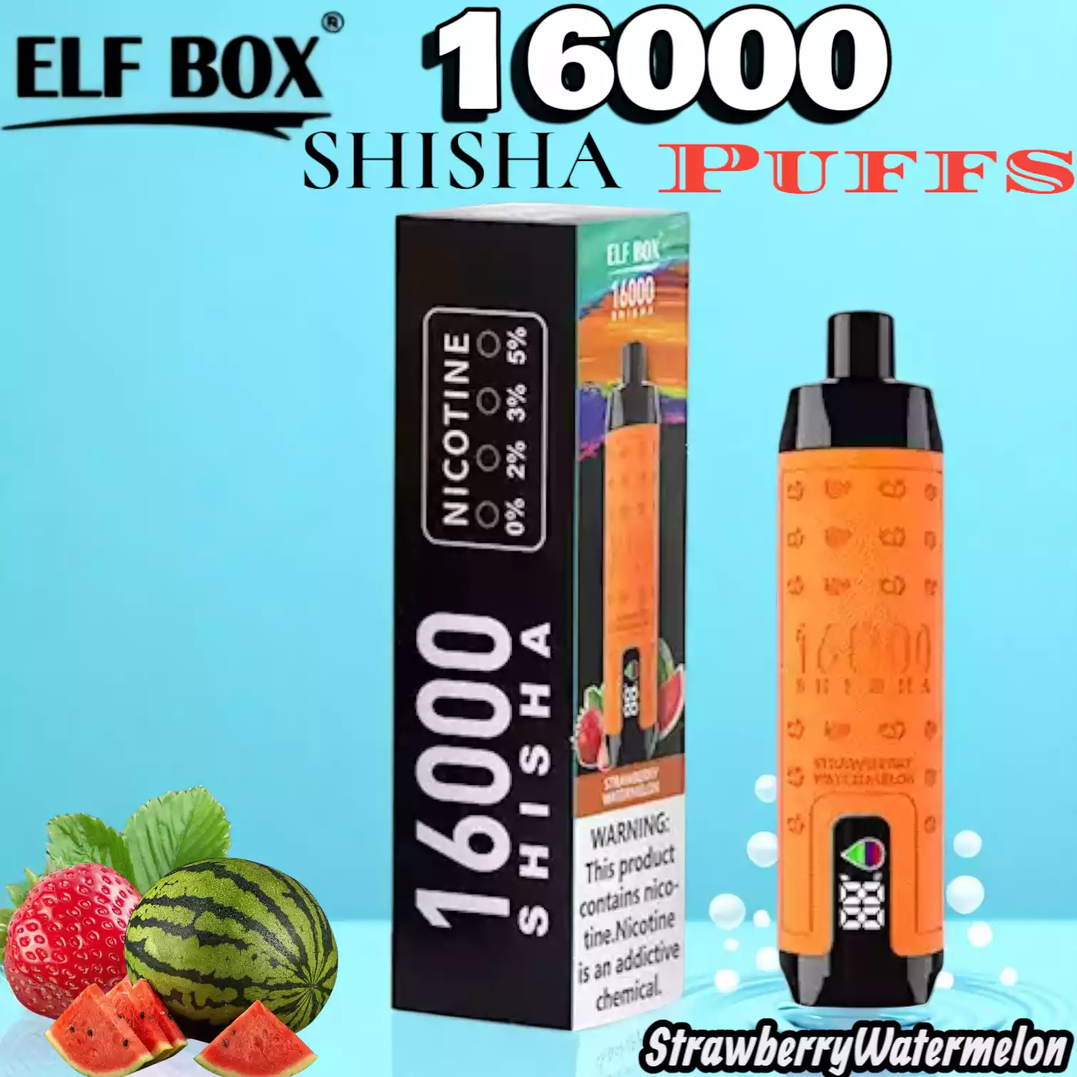 ELF BOX SHI SHA 16000 Puffs Langanhaltender Genuss mit 12 Geschmacksrichtungen