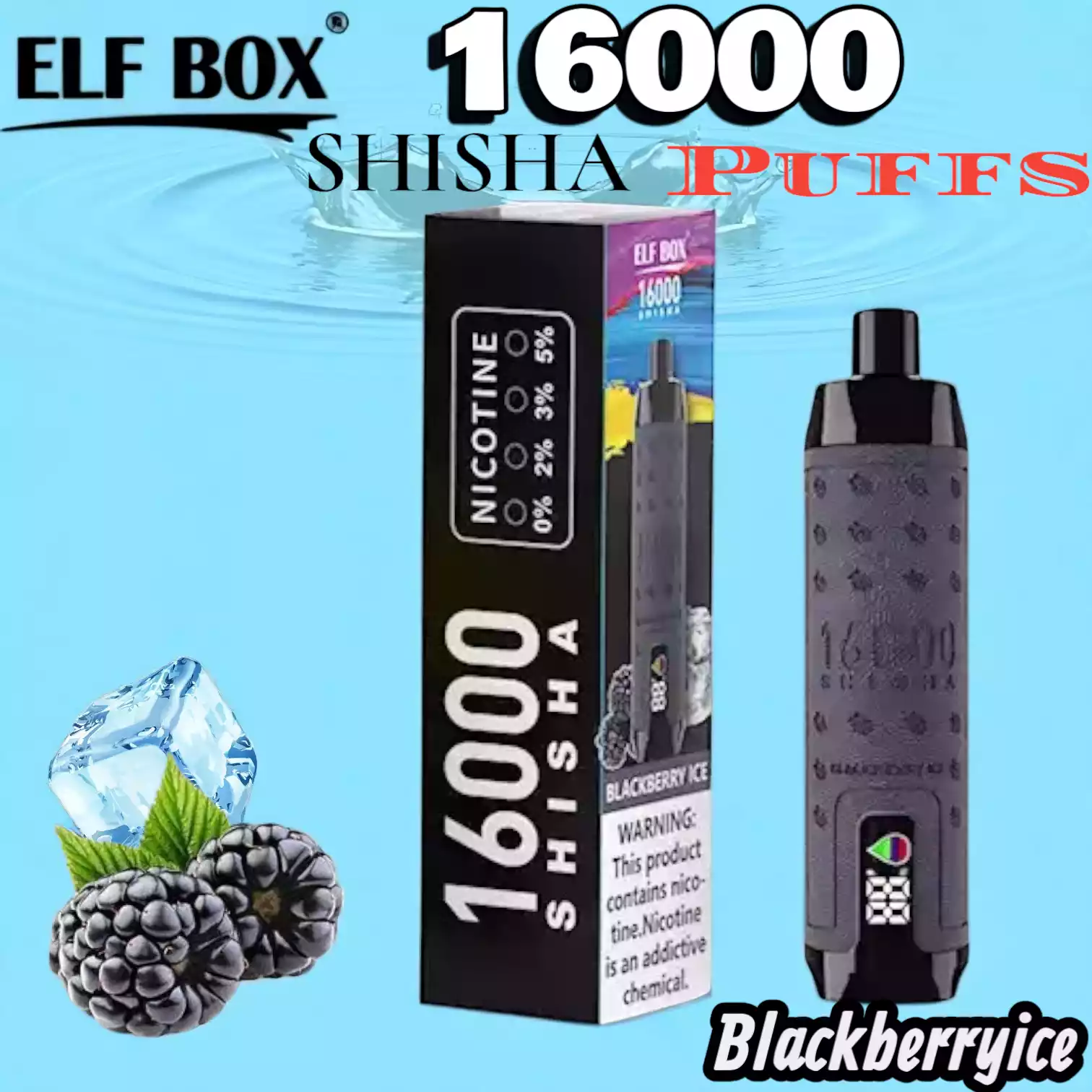 ELF BOX SHI SHA 16000 Puffs Langanhaltender Genuss mit 12 Geschmacksrichtungen