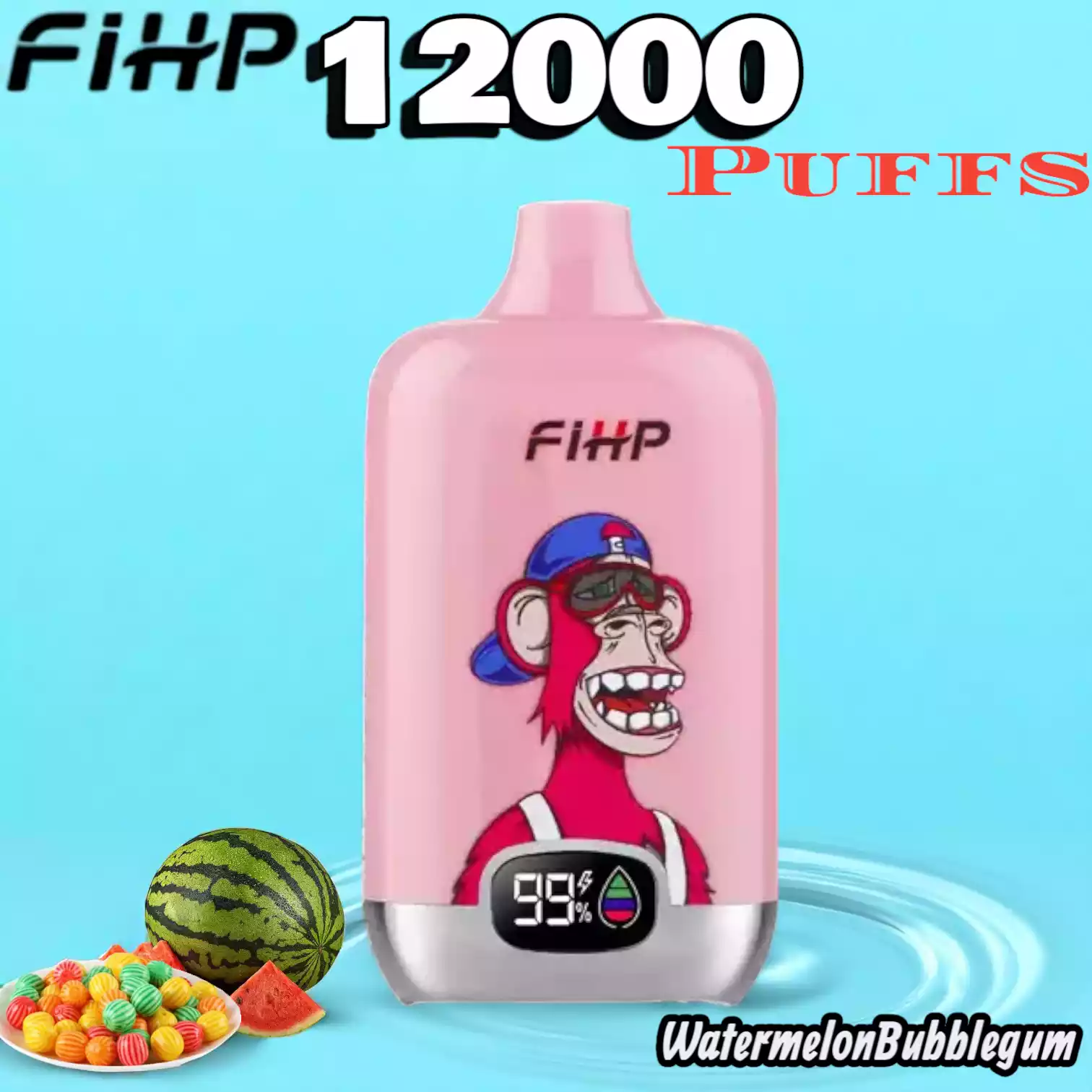 FIHP 12000 Puffs Langlebige Einweg-E-Zigarette mit Mesh-Coil