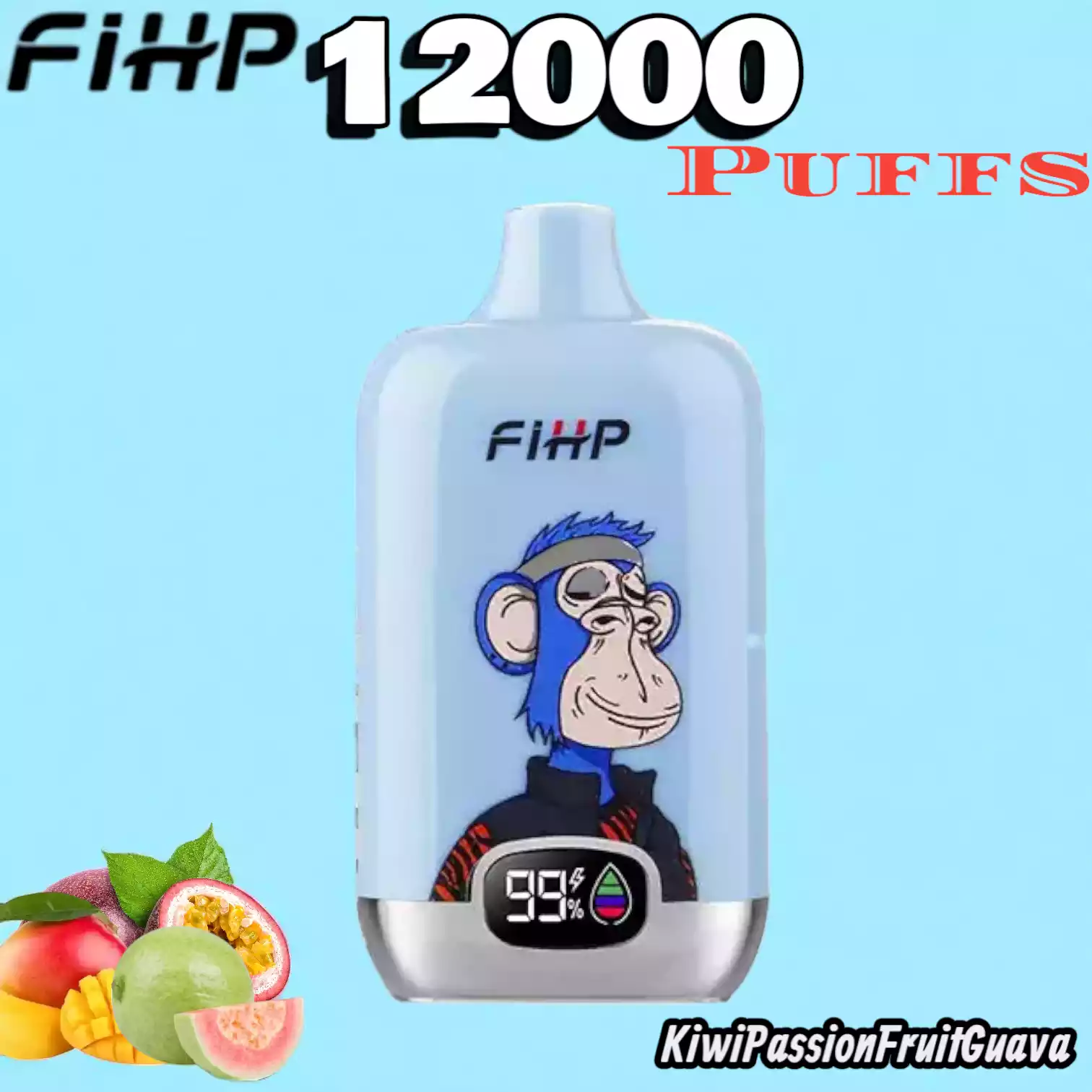 FIHP 12000 Puffs Langlebige Einweg-E-Zigarette mit Mesh-Coil