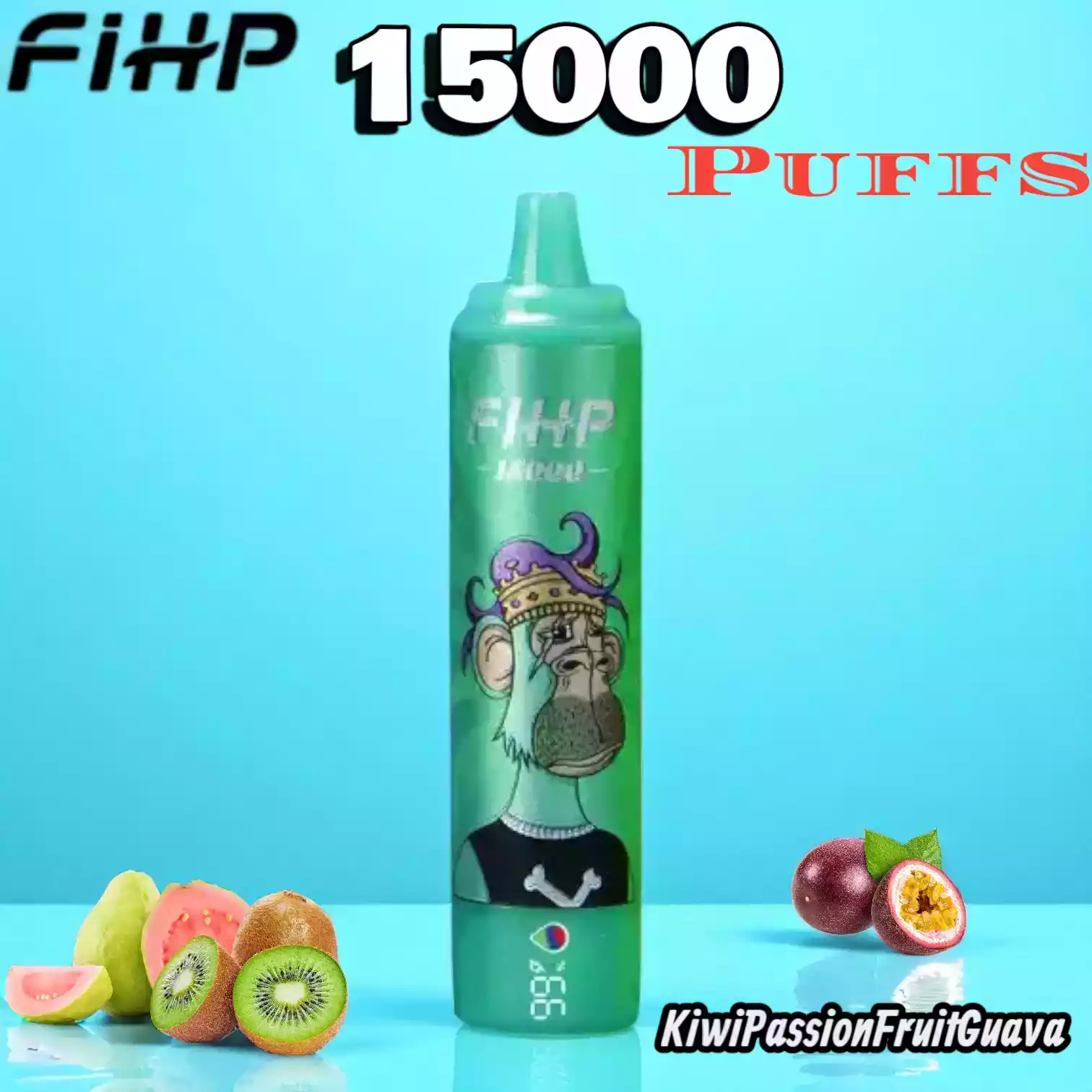FIHP 15000 Puffs Langlebige Einweg-E-Zigarette mit Mesh-Coil