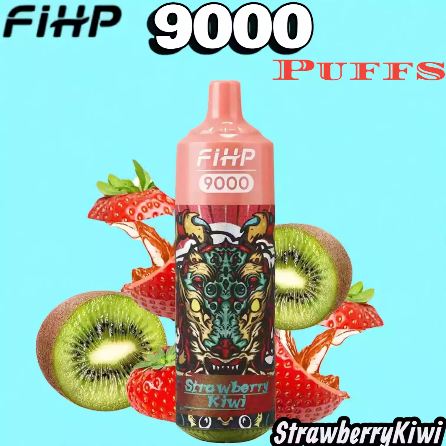 FIHP 9000 Puffs Langanhaltender Genuss mit RGB-Licht und Mesh-Coil