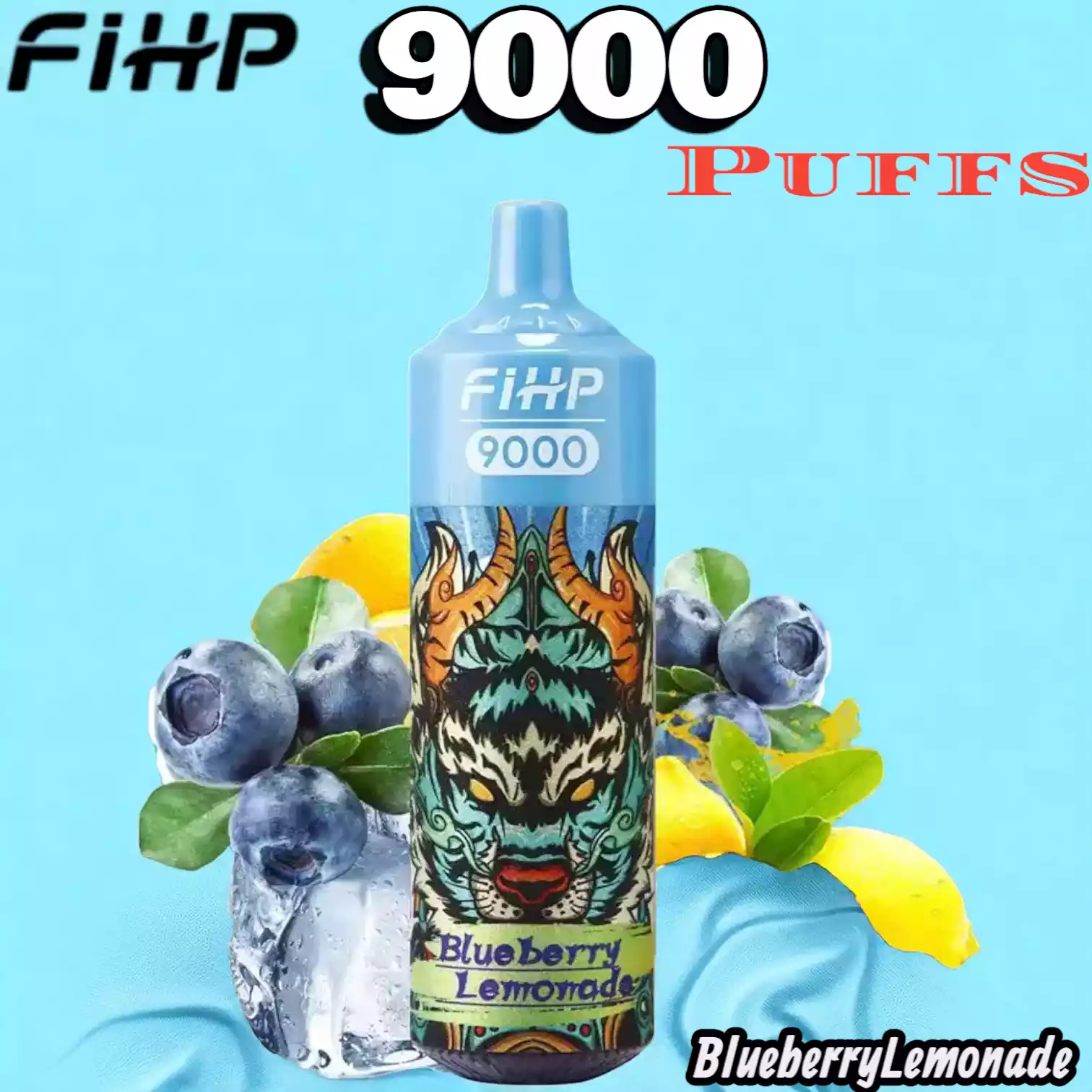 FIHP 9000 Puffs Langanhaltender Genuss mit RGB-Licht und Mesh-Coil