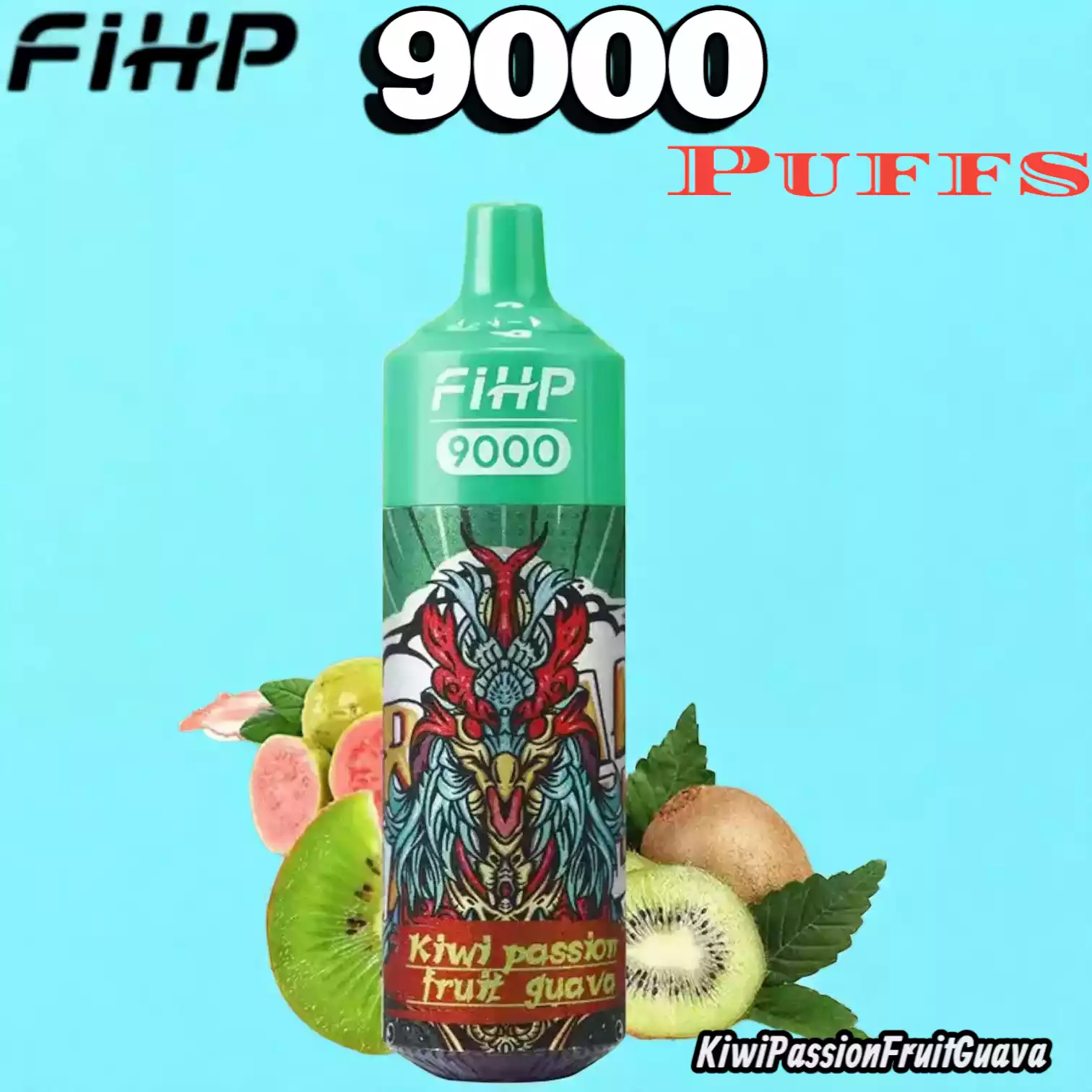 FIHP 9000 Puffs Langanhaltender Genuss mit RGB-Licht und Mesh-Coil