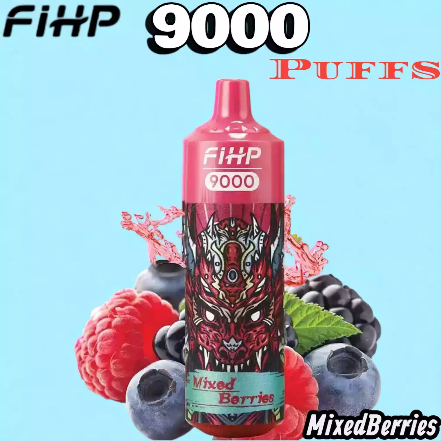 FIHP 9000 Puffs Langanhaltender Genuss mit RGB-Licht und Mesh-Coil