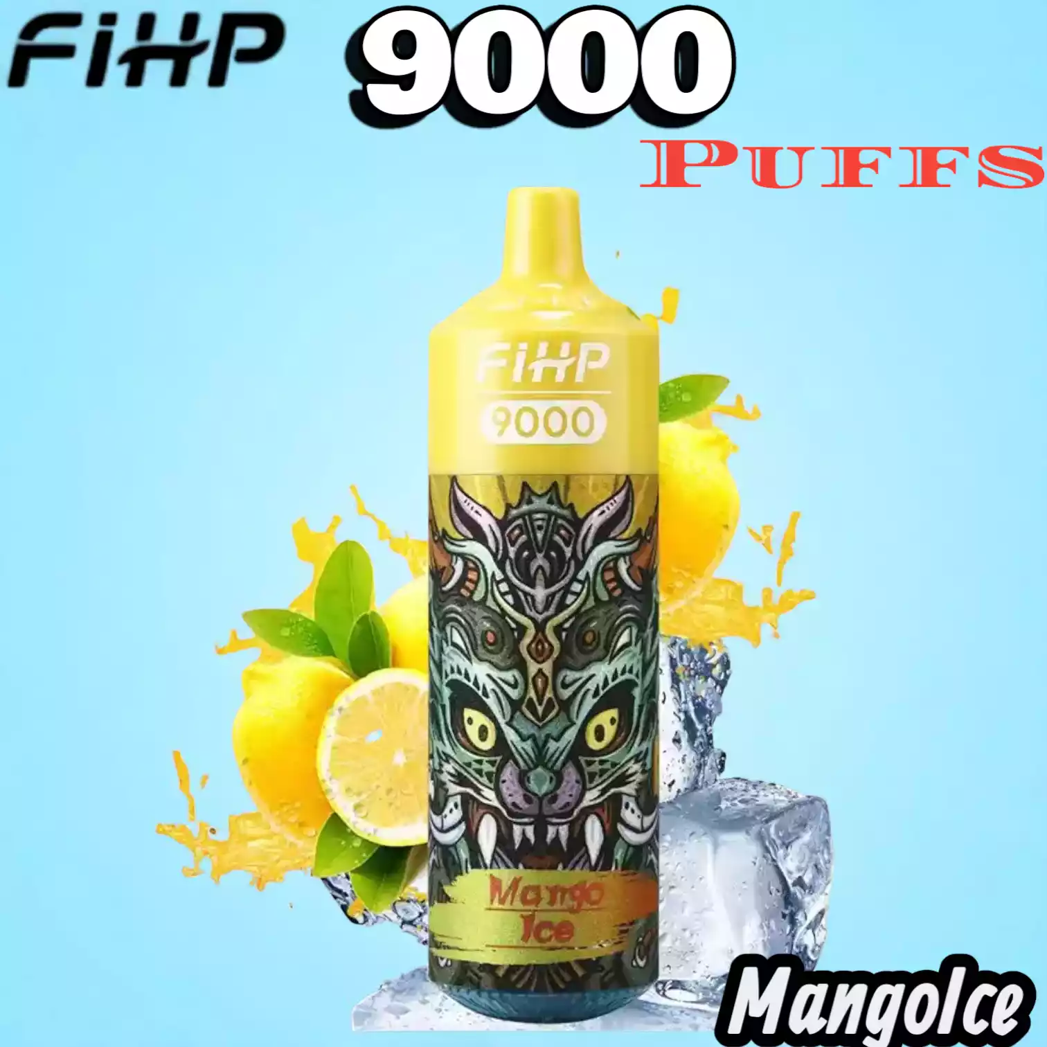 FIHP 9000 Puffs Langanhaltender Genuss mit RGB-Licht und Mesh-Coil