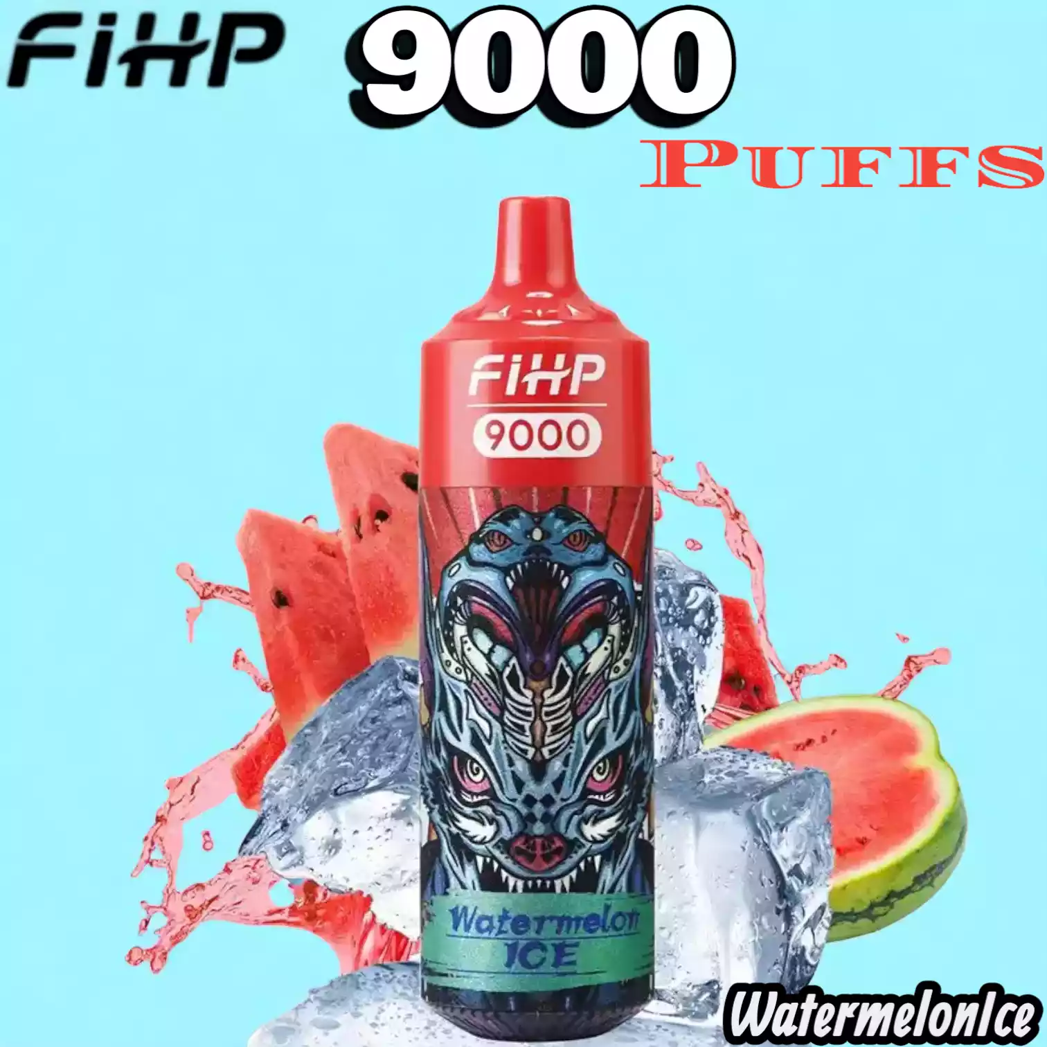 FIHP 9000 Puffs Langanhaltender Genuss mit RGB-Licht und Mesh-Coil