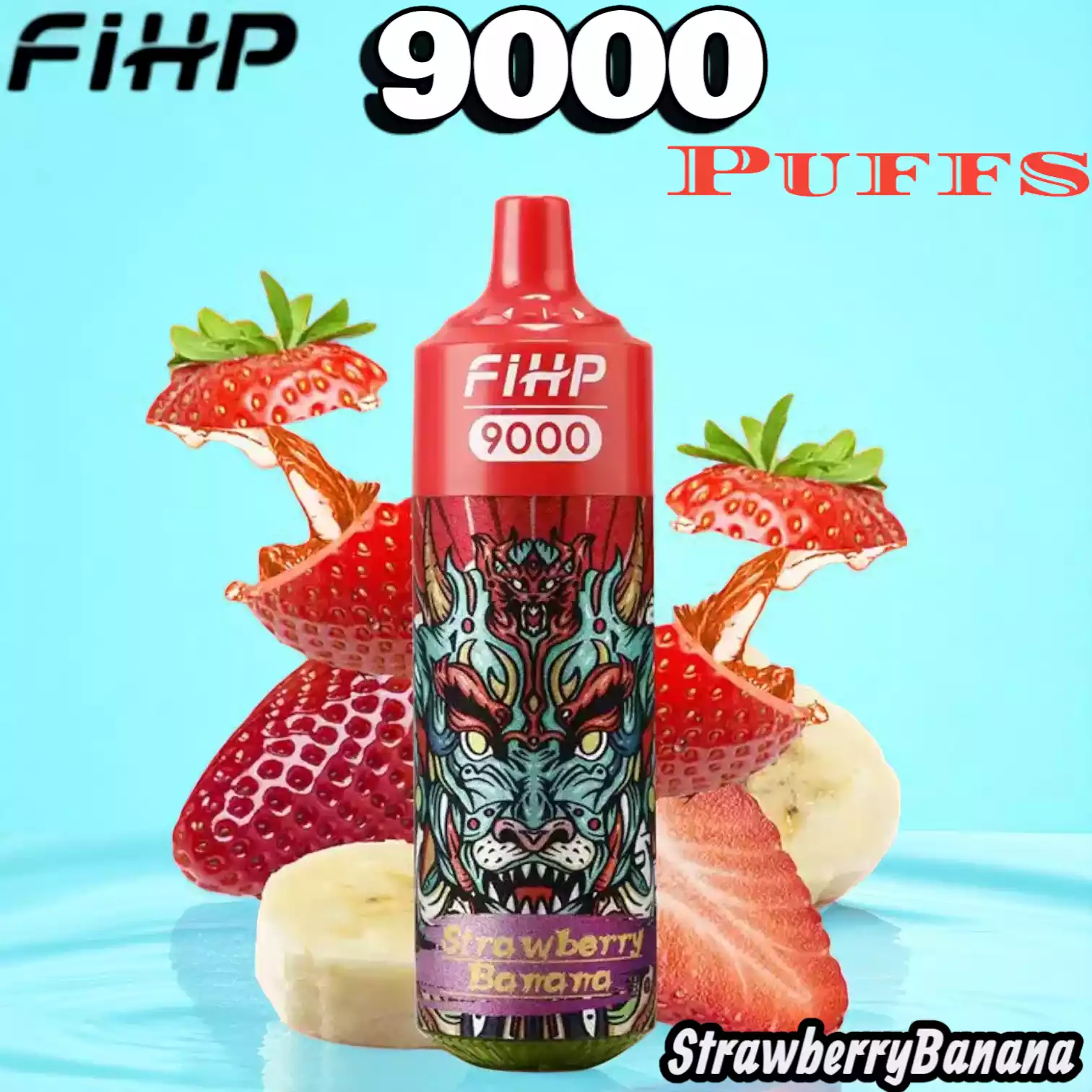 FIHP 9000 Puffs Langanhaltender Genuss mit RGB-Licht und Mesh-Coil