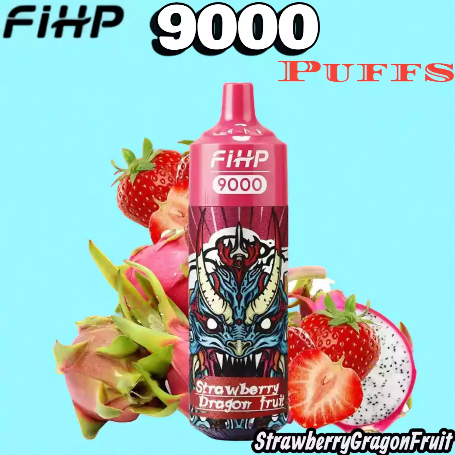 FIHP 9000 Puffs Langanhaltender Genuss mit RGB-Licht und Mesh-Coil