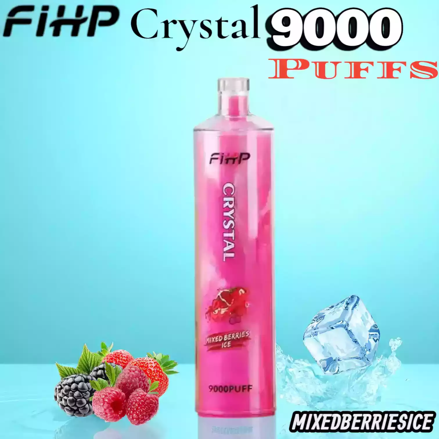 FIHP Crystal 9000 Puffs Langlebige Einweg-E-Zigarette mit Mesh-Coil