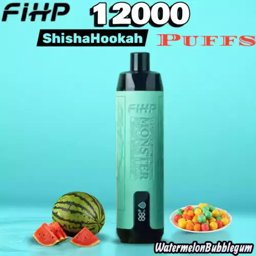 FIHP Shisha Hookah 12000 Puffs Langlebiger Genuss mit Mesh-Coil