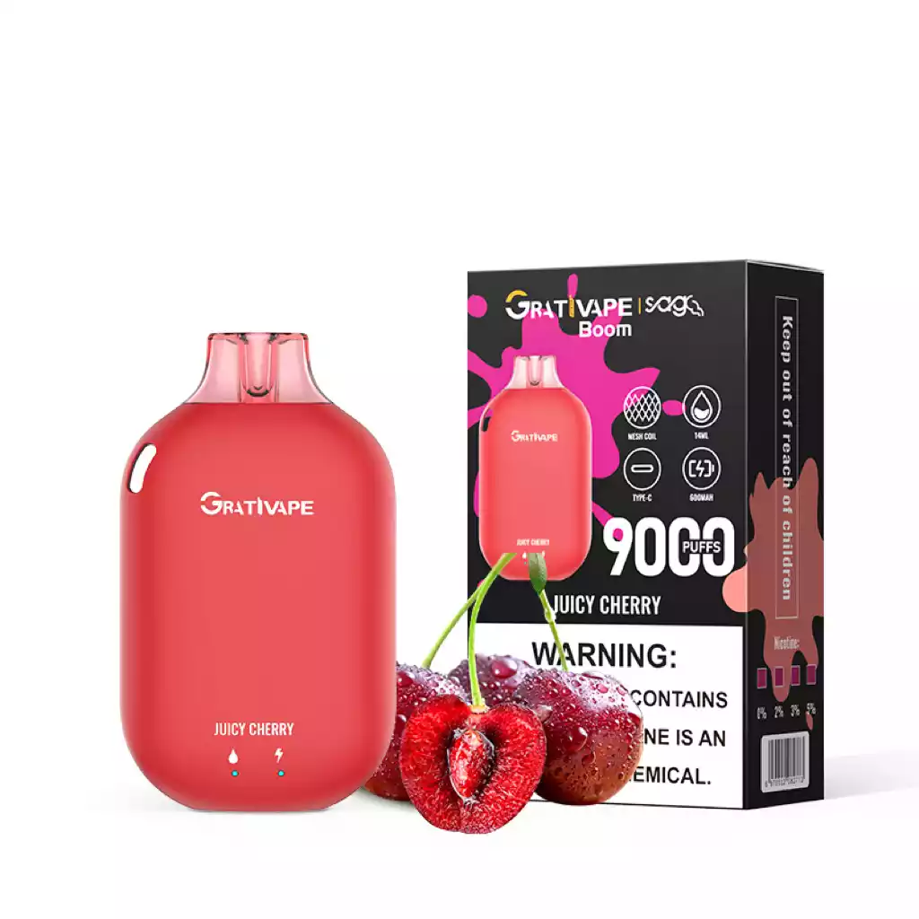 Grativape Boom 9000 Puffs Langlebiger Dampfgenuss mit 14ml E-Liquid