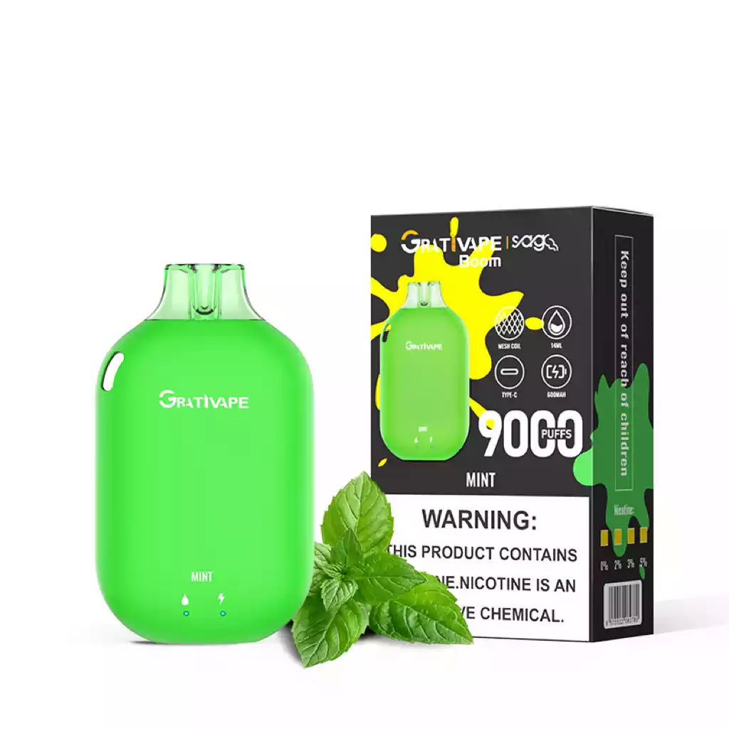 Grativape Boom 9000 Puffs Langlebiger Dampfgenuss mit 14ml E-Liquid