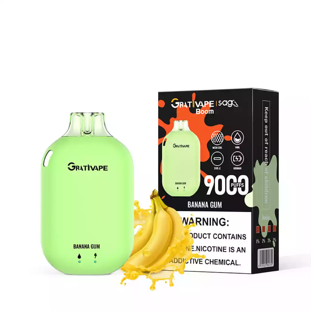 Grativape Boom 9000 Puffs Langlebiger Dampfgenuss mit 14ml E-Liquid