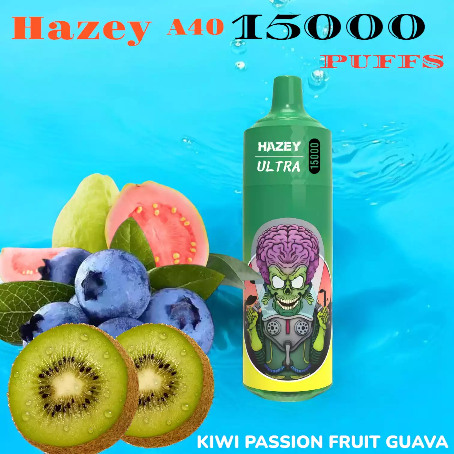 Hazey A40 15000 PUFFS 15.000 Züge Mesh Coil mit Display