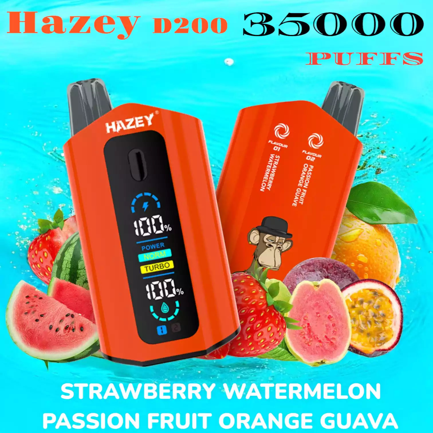 Hazey D200 35000 Puffs Dual Flavors 35.000 Züge