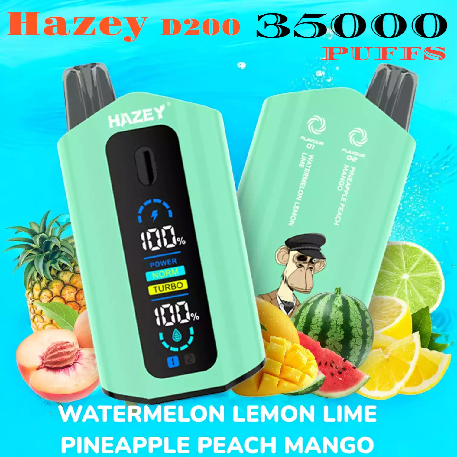 Hazey D200 35000 Puffs Dual Flavors 35.000 Züge