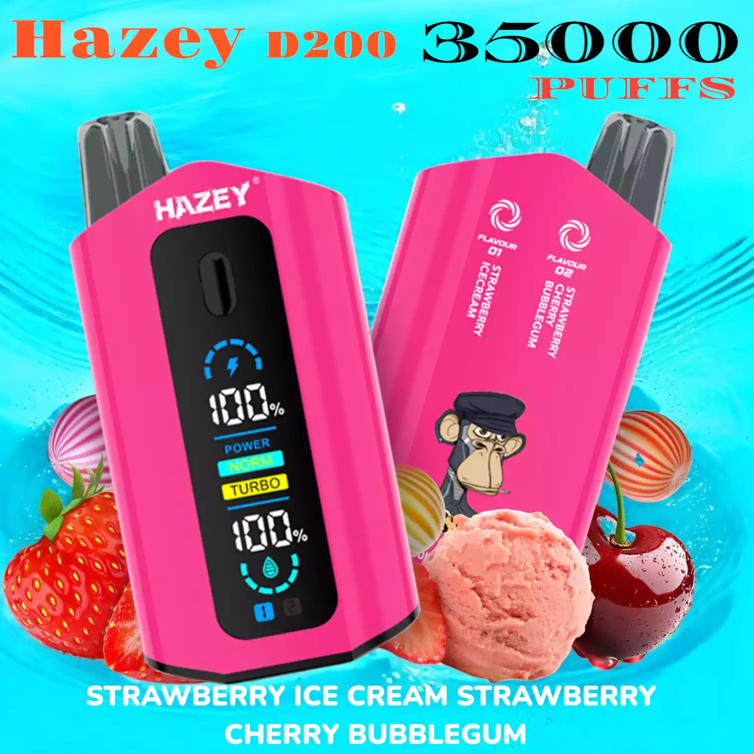 Hazey D200 35000 Puffs Dual Flavors 35.000 Züge