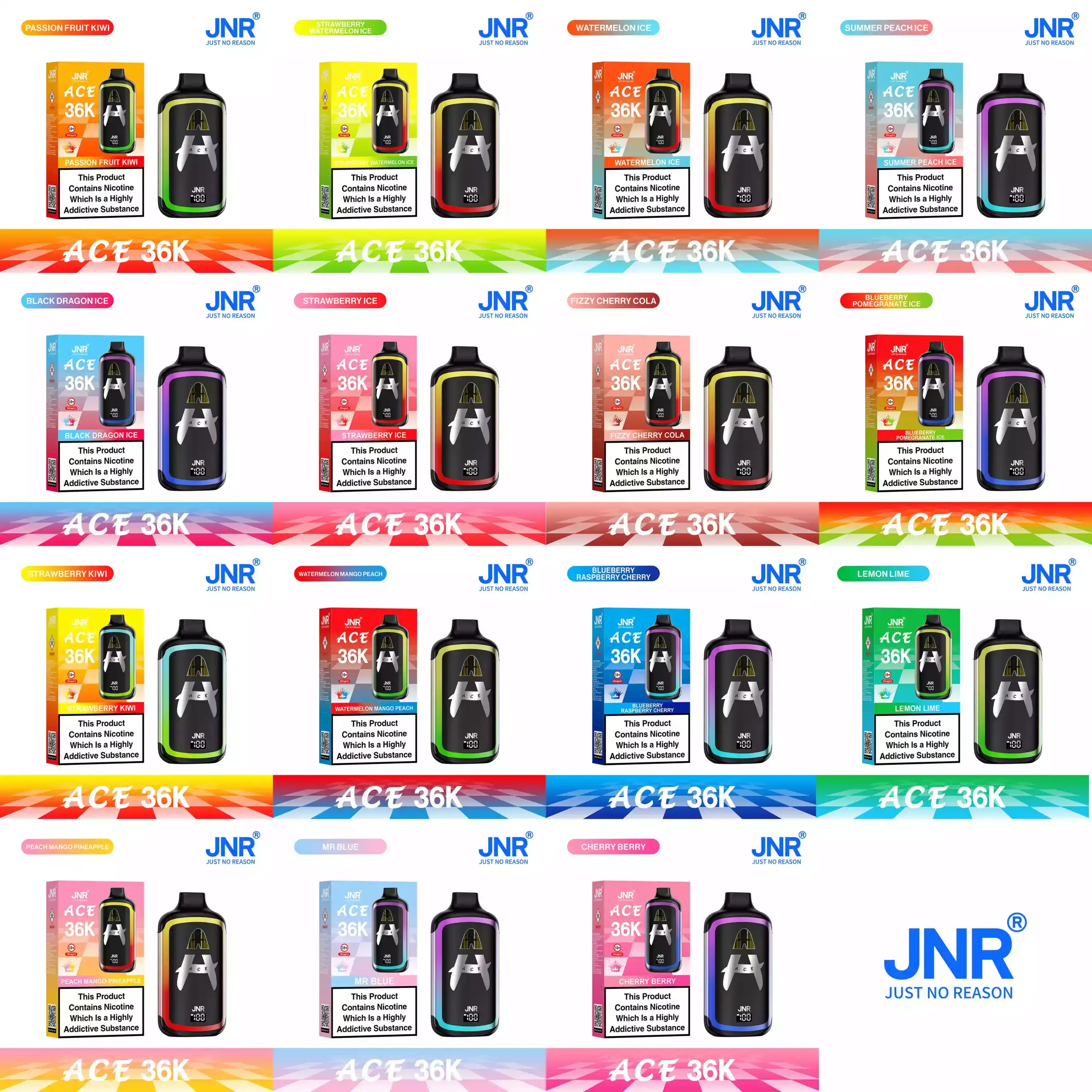 JNR Ace 33000 PUFFS Leistungsstarker 33K Disposable Vape