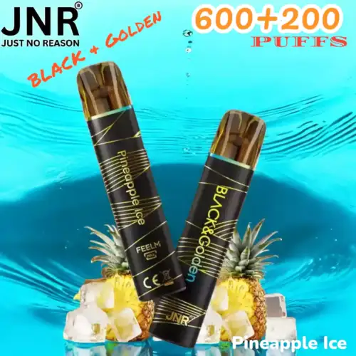 JNR BLACK & Golden 600+200 PUFF Eleganter 800-Züge Disposable Vape