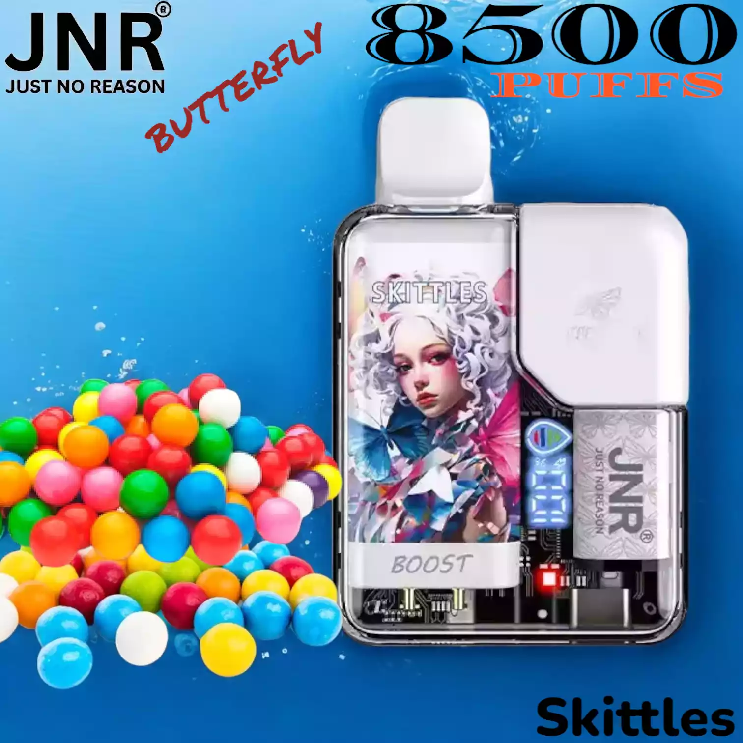 JNR BUTTERFLY 8500 PUFFS Langanhaltender Genuss in vielen Aromen